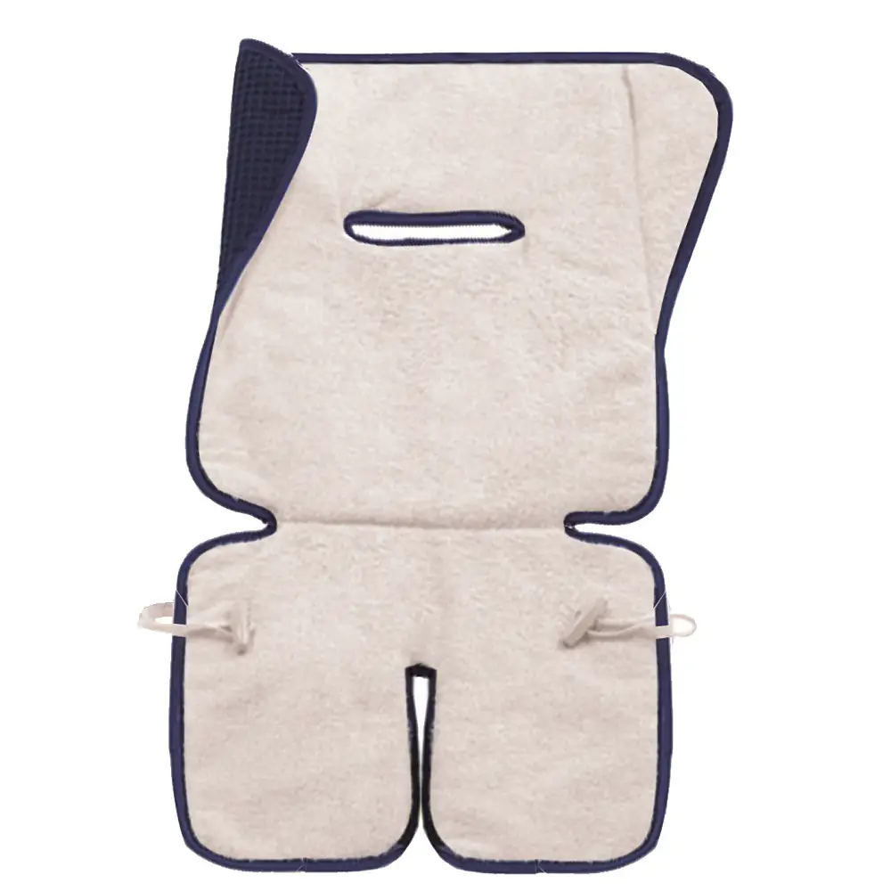 Materassino per Passeggino Double Face Blu in Spugna Ricamata - accessori