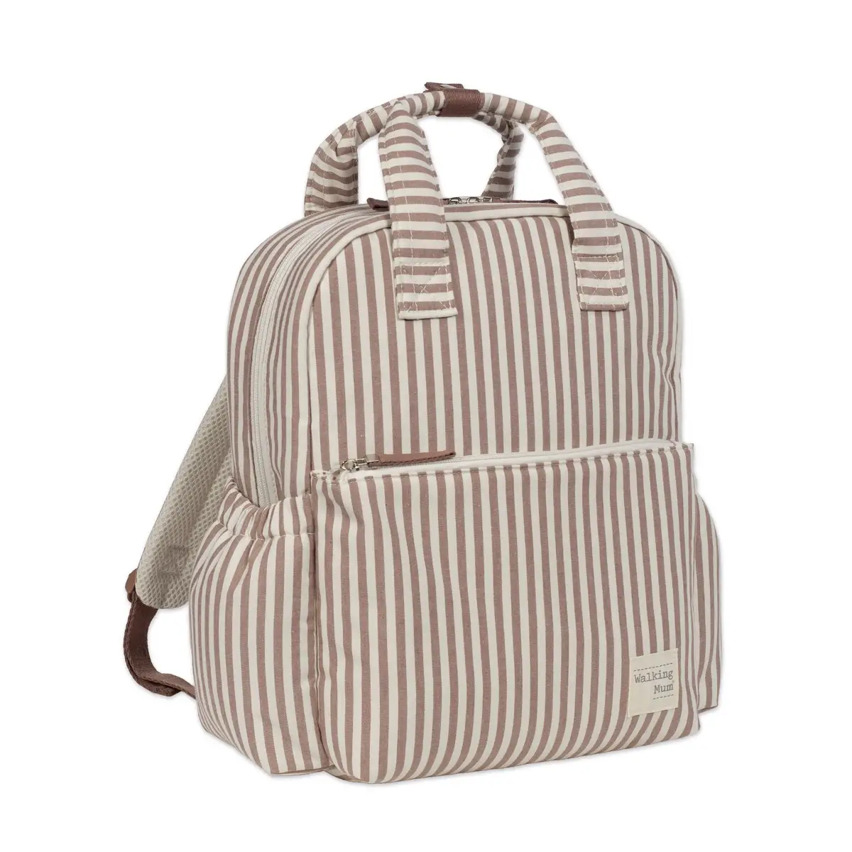 Zaino Fasciatoio Praliné Strisce Moka Walking Mum - borse e zaini