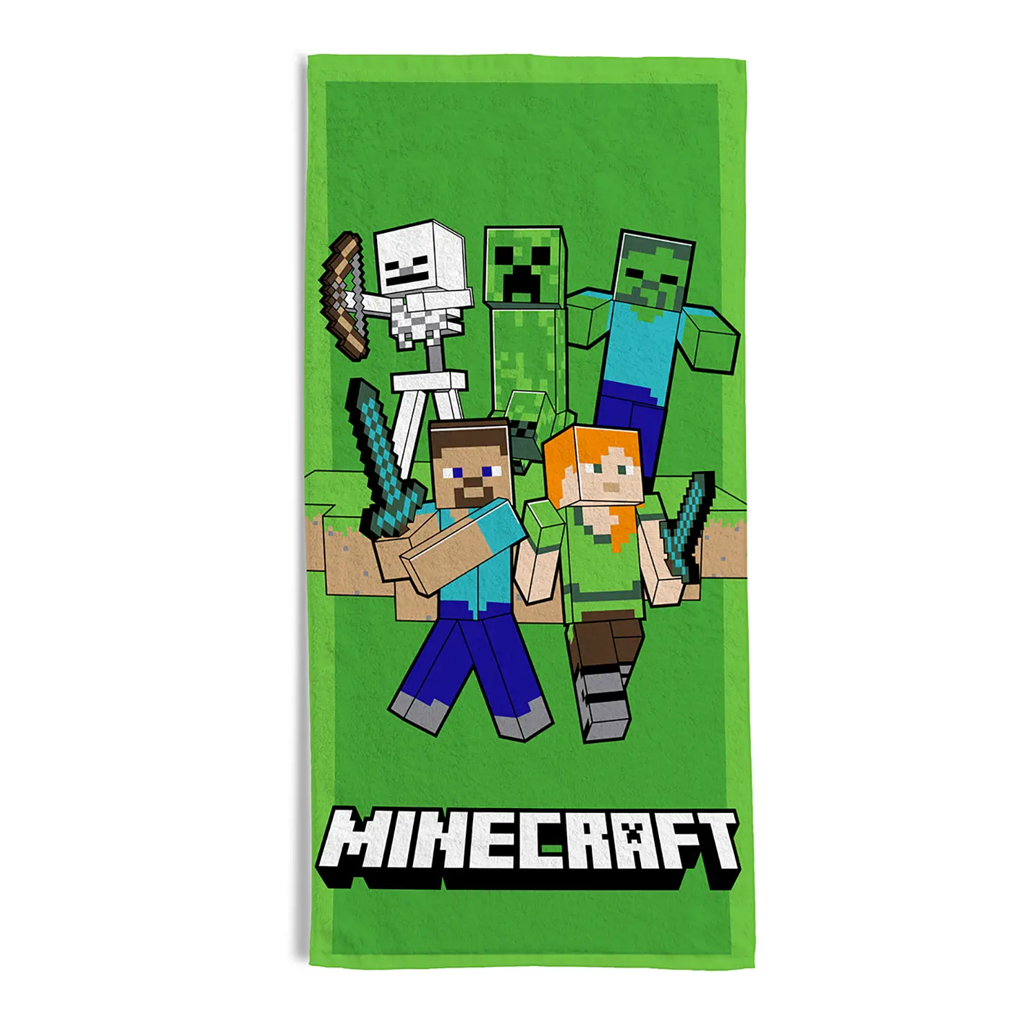 Telo Mare Minecraft 70x140 cm HERMET | Asciugamano da Spiaggia - accessori stagionali
