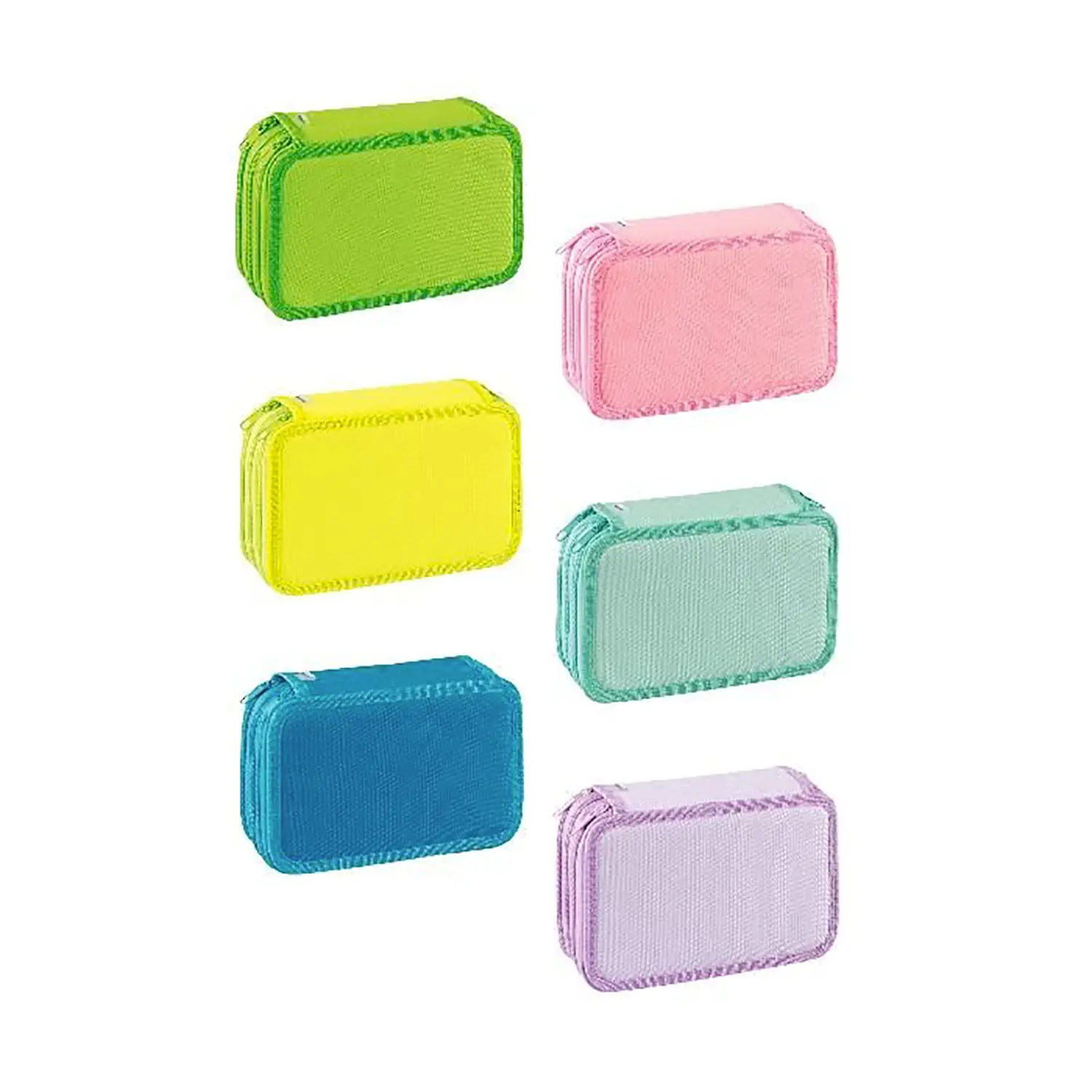 Astuccio 3 Zip Pastel & Neon - astucci colori