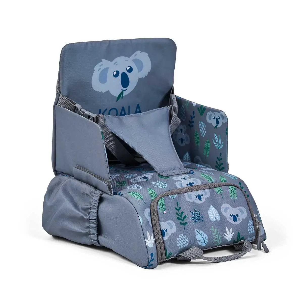 Seggiolone Da Viaggio Portatile Verde Convertibile a Zaino Koala Grigio - rialza sedie