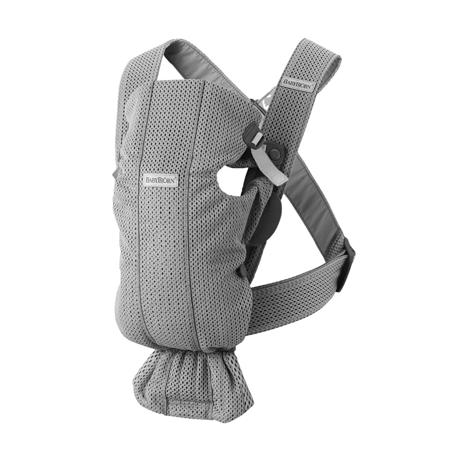 Babaybjorn Marsupio Mini 3D Mesh Grey - marsupi e zaini porta bimbo