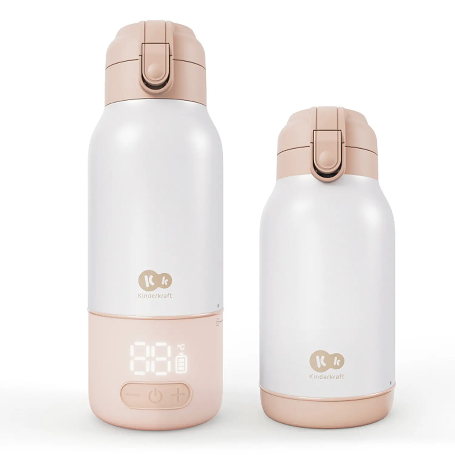 Scaldabiberon e thermos portatile Kinderkraft GAJA 2 in 1 500 ml Beige - Sicurezza e igiene