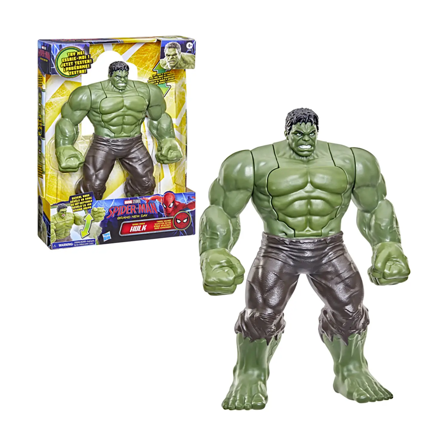 Spiderman Brand New Day Personaggio Savage Smash Hulk Cambia Faccia - action figures ed accessori