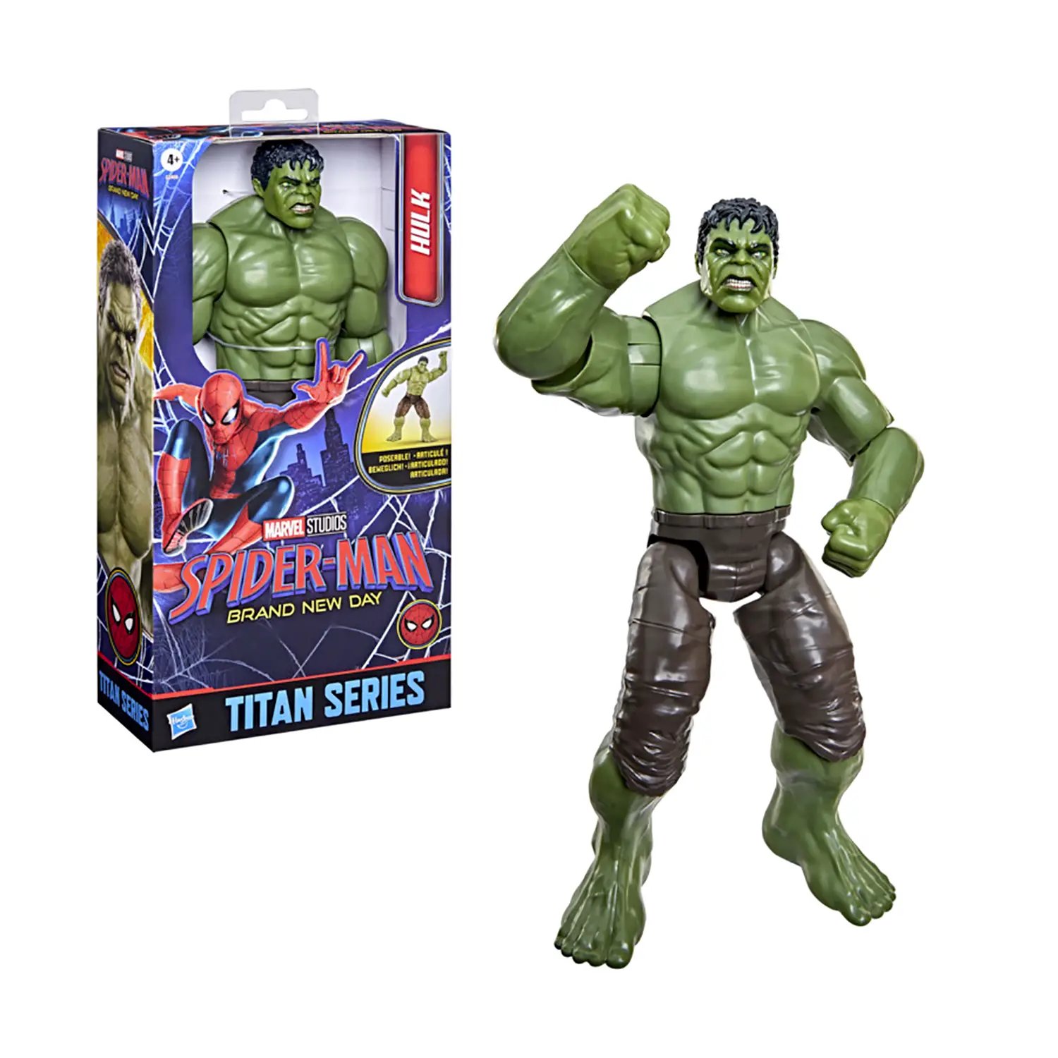 Spiderman Titan Series Brand New Day Personaggio Articolato Hulk 30 Cm - action figures ed accessori