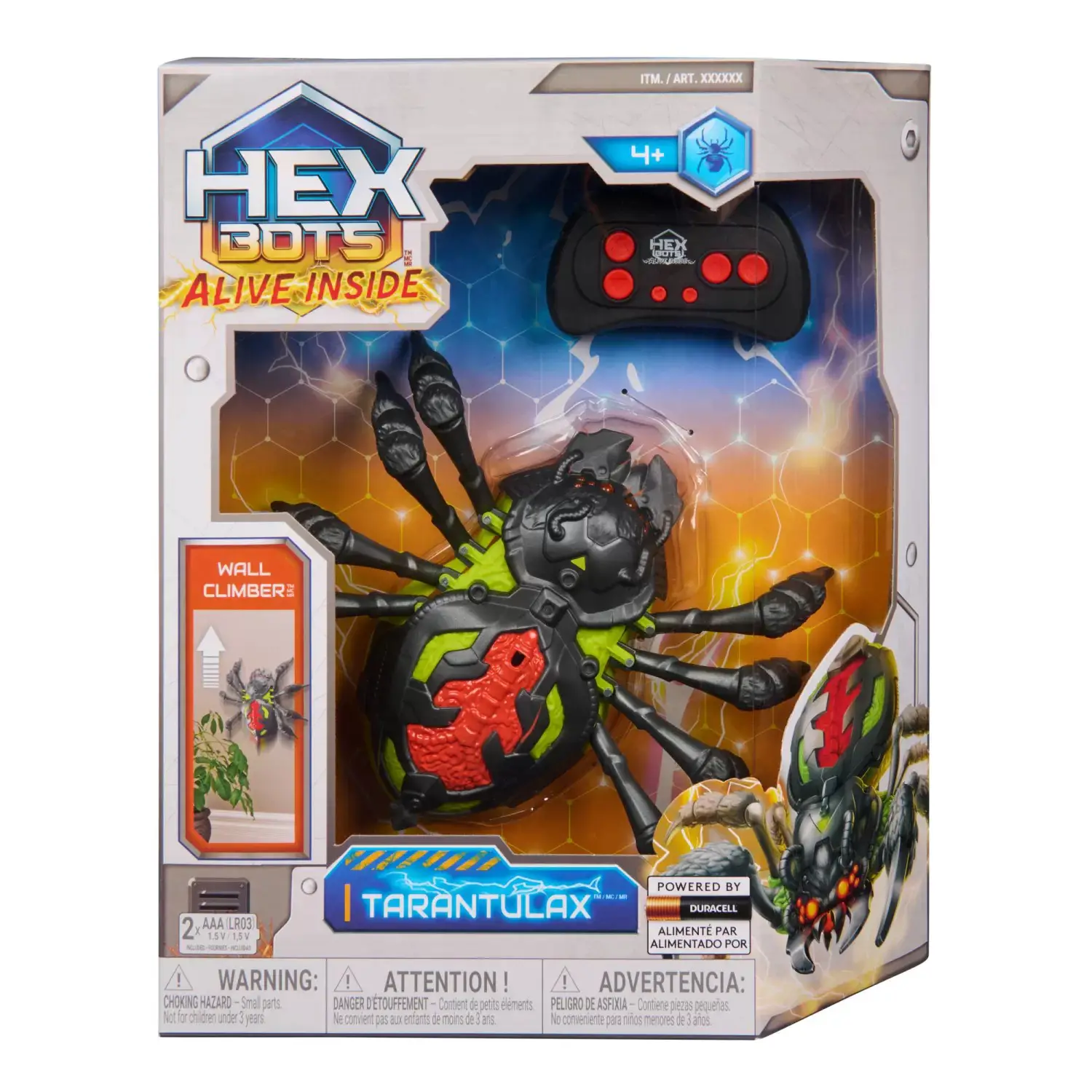 Hex Bots, Ragno Arrampicatore Giocattolo Interattivo - radiocomandi