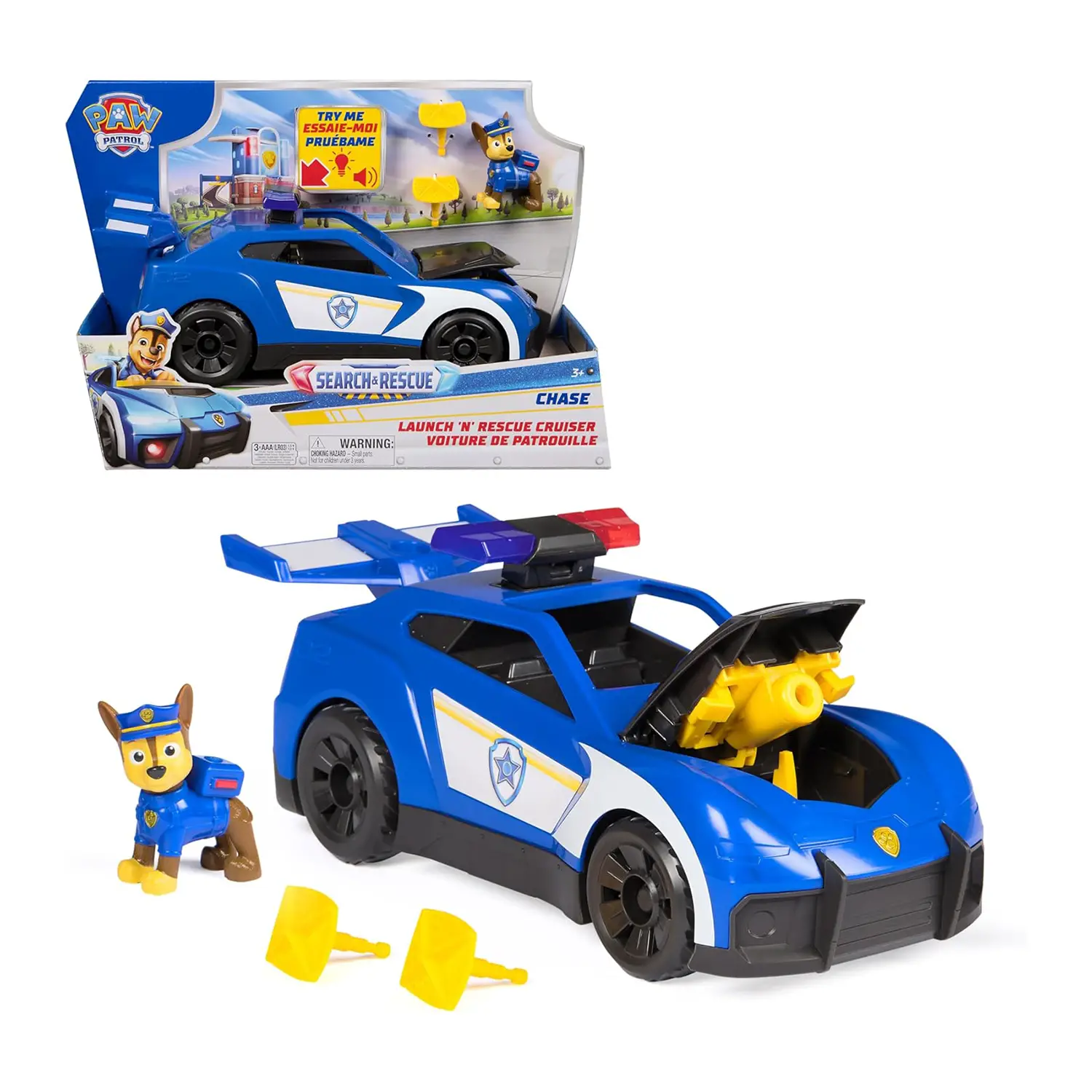 Paw Patrol Veicolo Polizia Chase Deluxe - action figures ed accessori