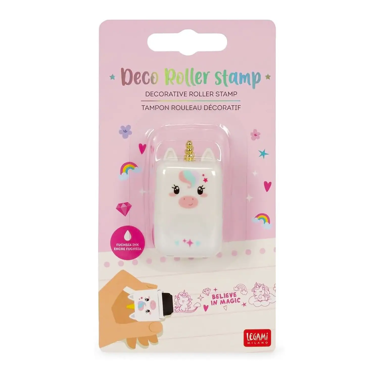 Legami - Deco Roller Stamp Timbro Decorativo A Rullo Unicorno - legami