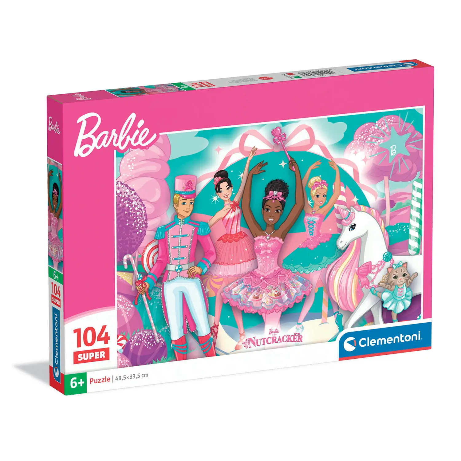 Puzzle 104 Pezzi Super Barbie Lo Schiaccianoci - Puzzle in cartone