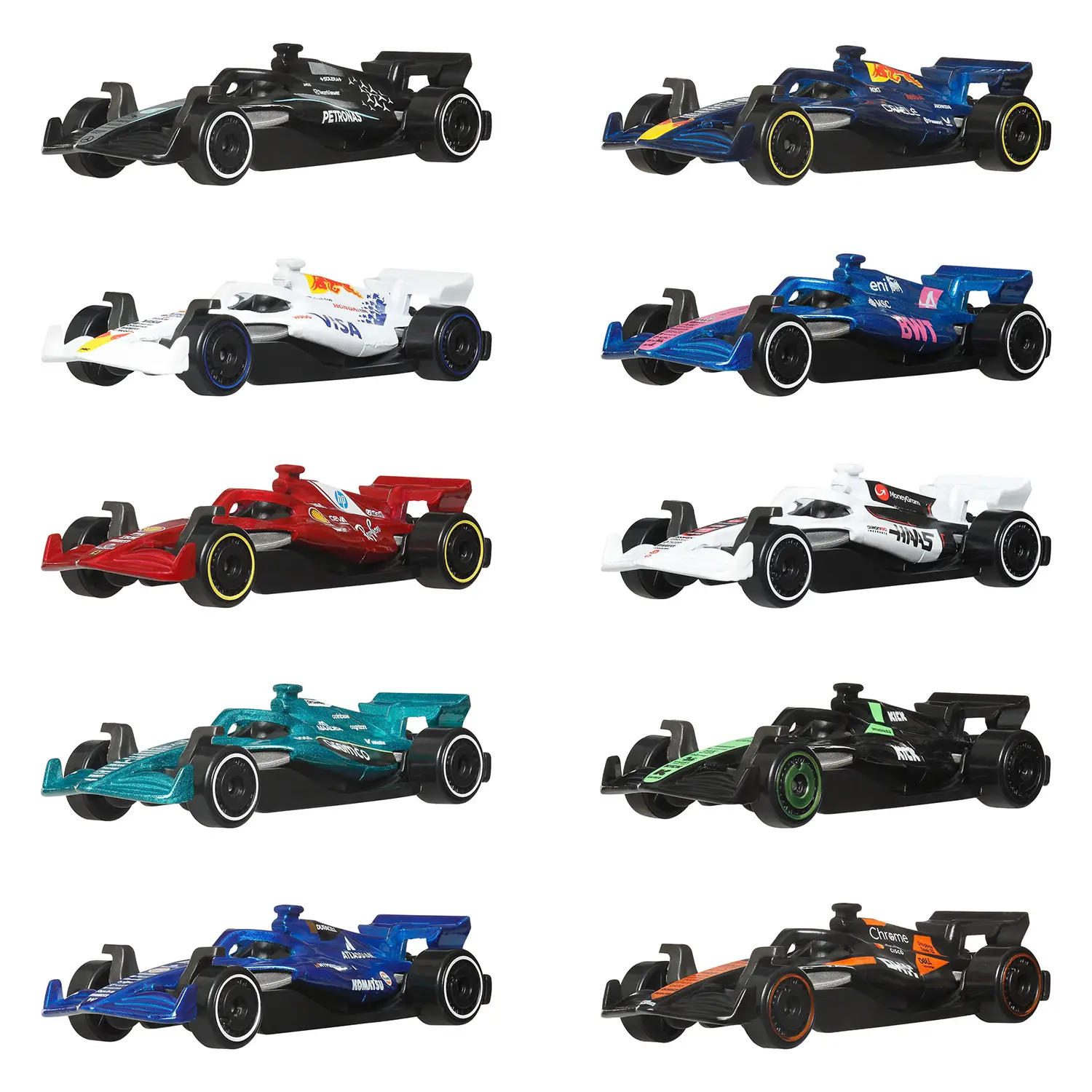 Hot Wheels Racing Formula 1 10 Pack JMM24 - modellini