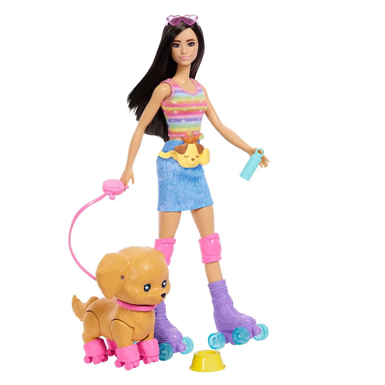 Barbie e Cucciolo sui Pattini Castana JMJ45 - collezionabili bambina