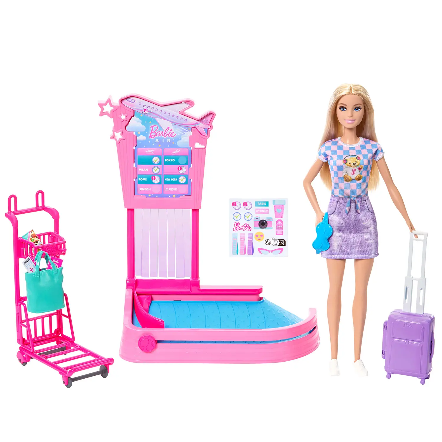 Barbie Aeroporto Ritiro Bagagli JMJ49 - collezionabili bambina