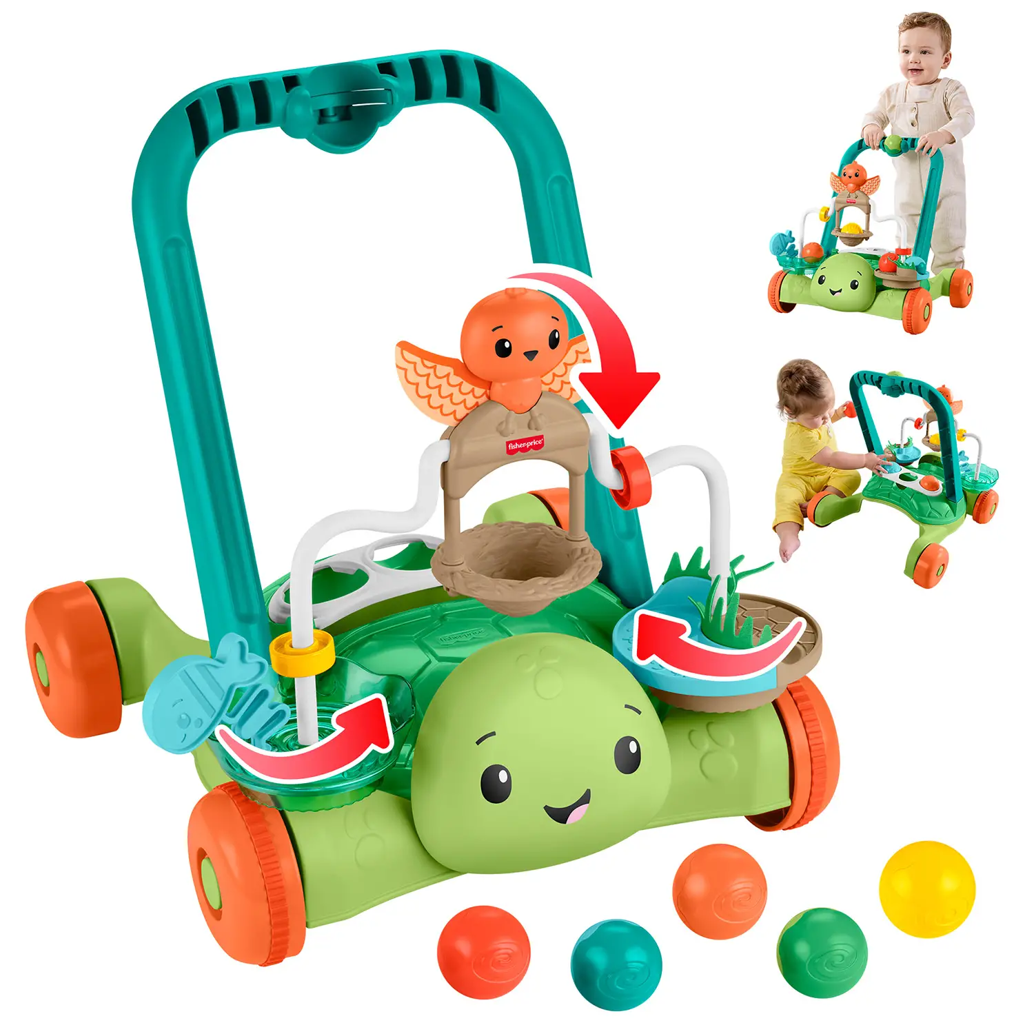 Fisher Price Tartaruga Primi Passi JKD63 - Primi giochi