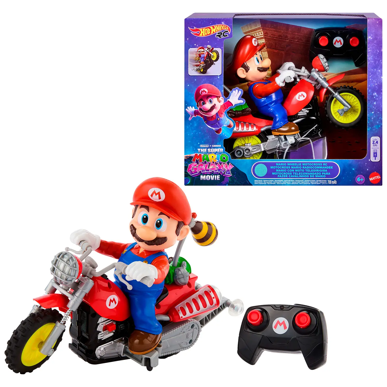 Hot Wheels Mario Motocross Radiocomando JML15 - radiocomandi