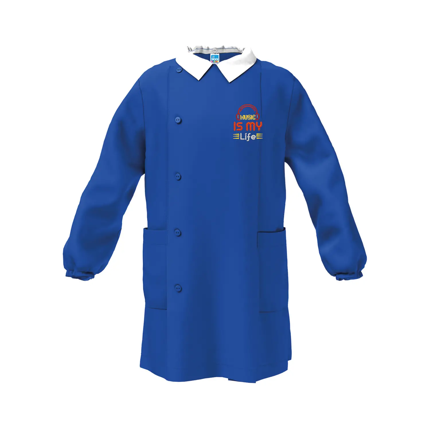 Grembiule Bambino Scuola Music Blu 6 Anni - grembiuli scolastici