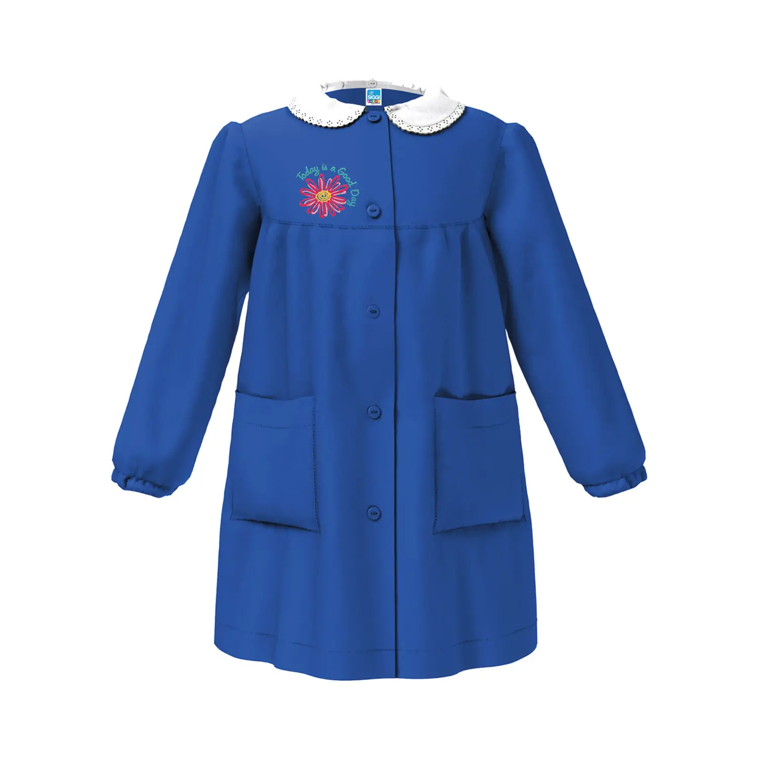 Grembiule Bambina Scuola Fiore Blu 6 Anni - grembiuli scolastici