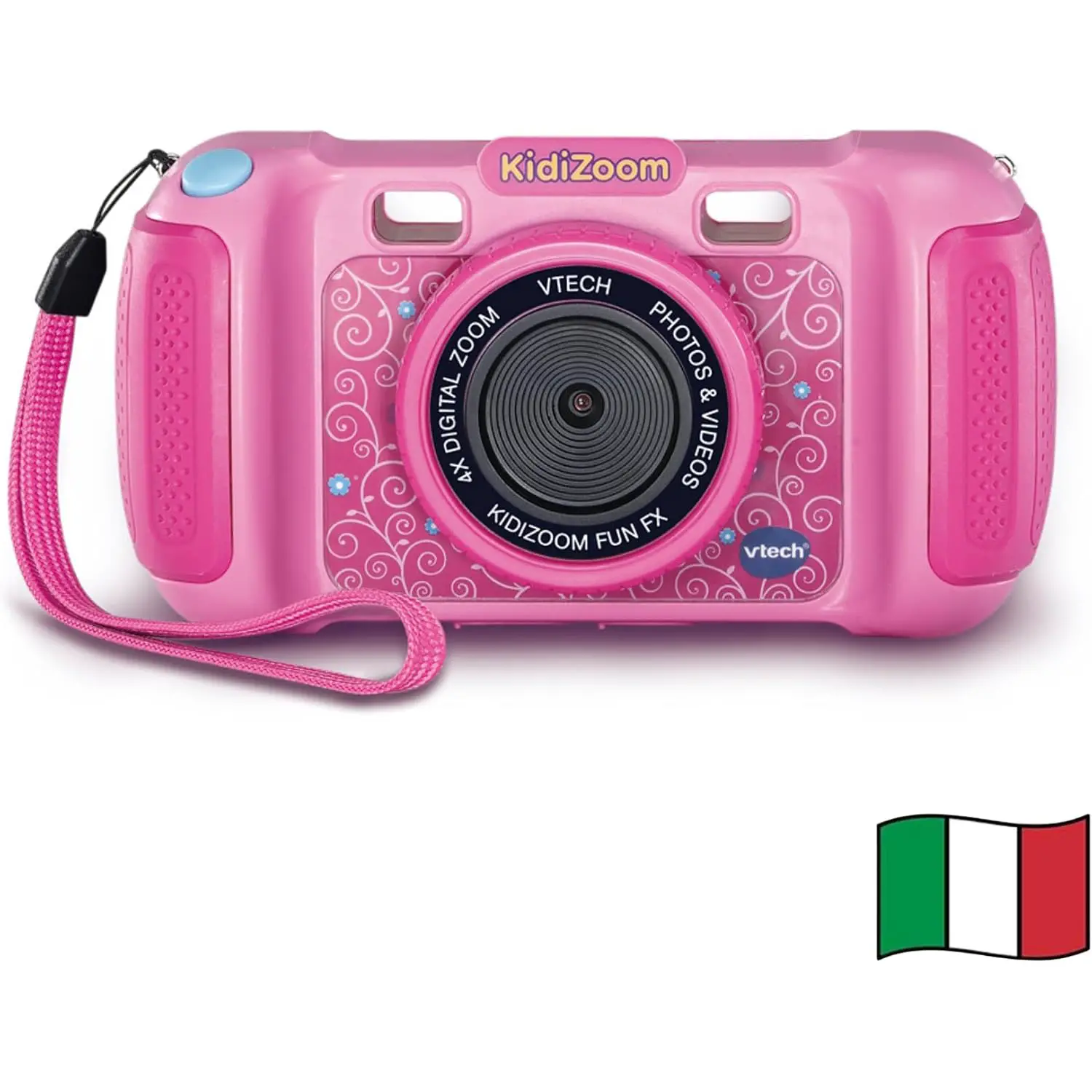 VTech KidiZoom Fun FX Fotocamera per Bambini Rosa, 3-10 Anni, Italiano - giochi elettronici