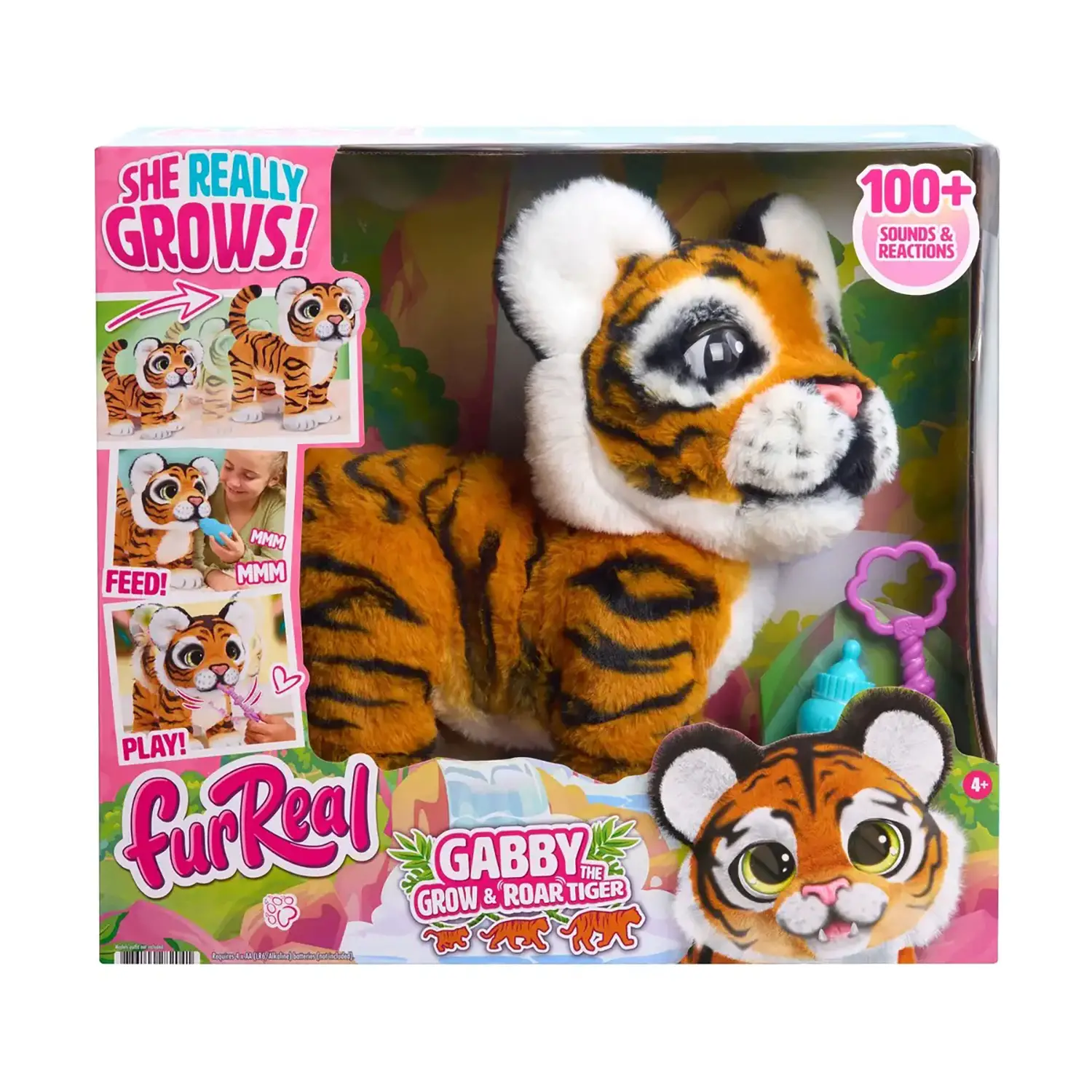 Fur Real - Gabby Tiger Tigrotta Interattiva Cresce E Ruggisce - peluches 0/36 mesi
