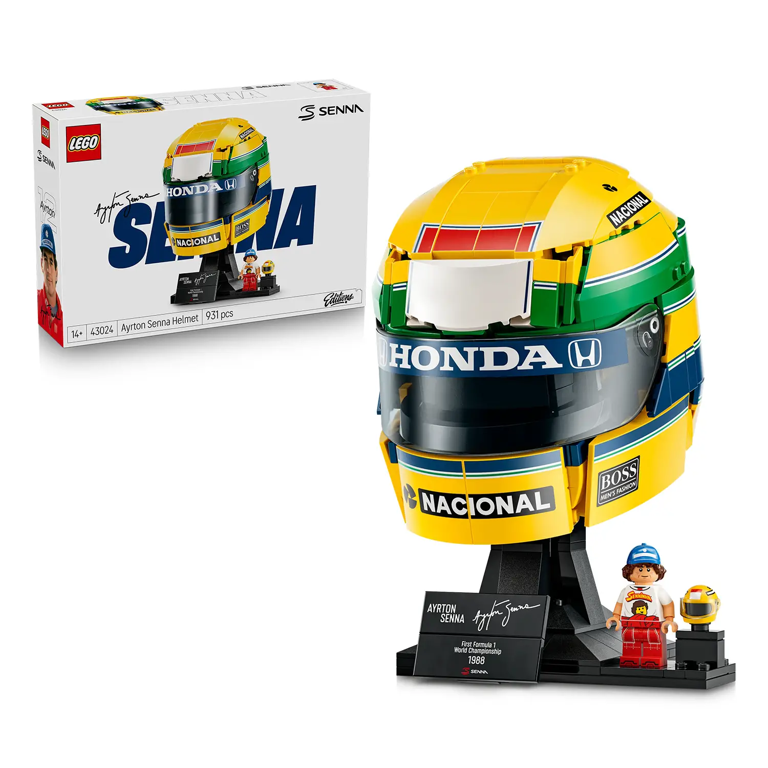 LEGO Editions Formula 1 Casco Ayrton Senna 43024 931 Pezzi - lego