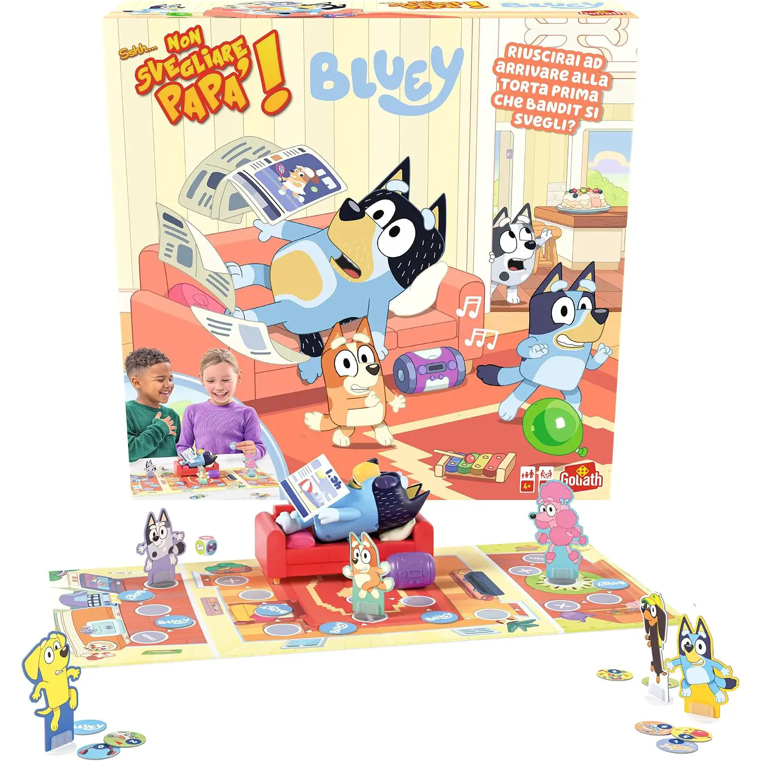 Goliath Bluey Non Svegliare Papà - Gioco da Tavolo per Bambini 4+ - Giochi di società