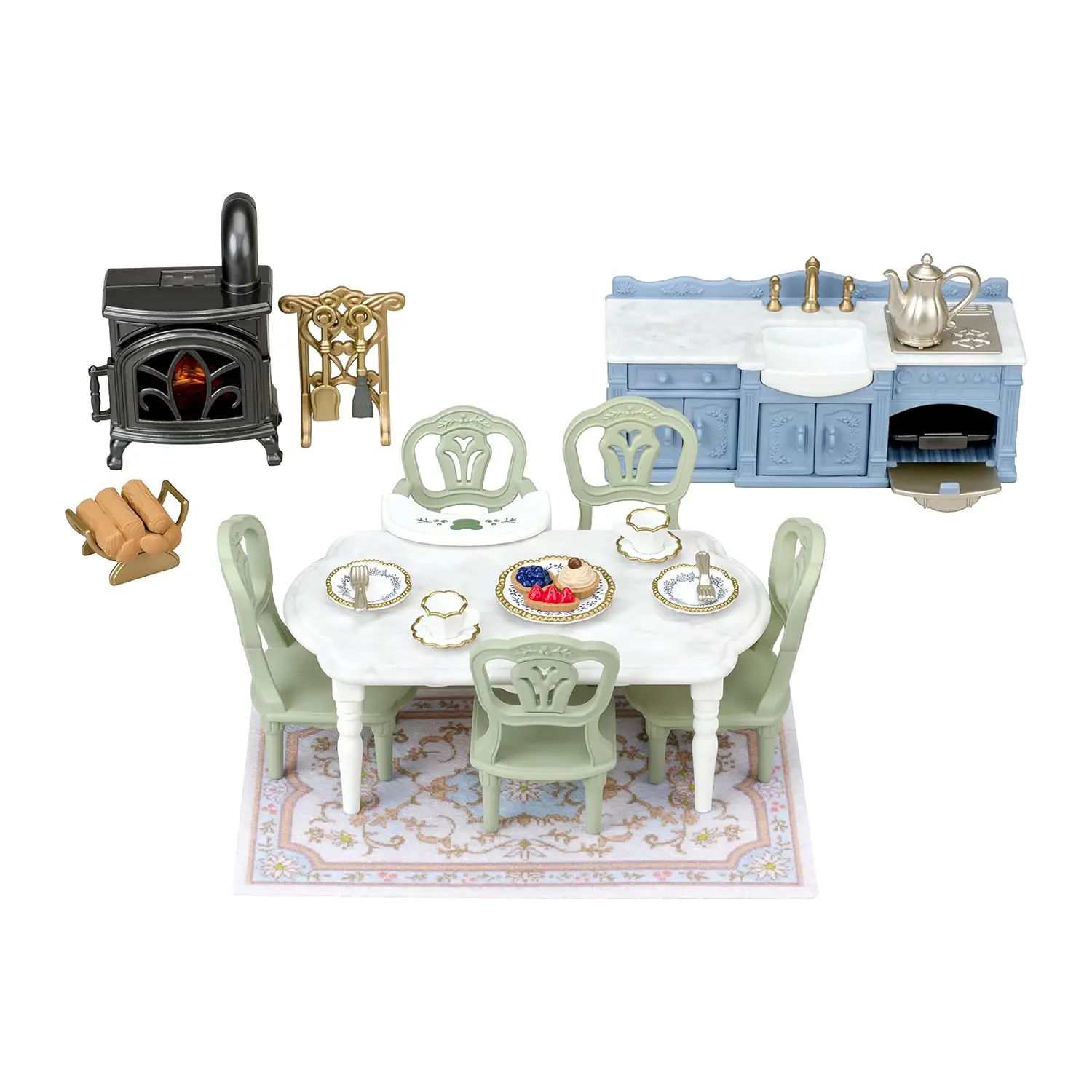 Sylvanian Families La Cucina Della Villa Sul Fiume - play set
