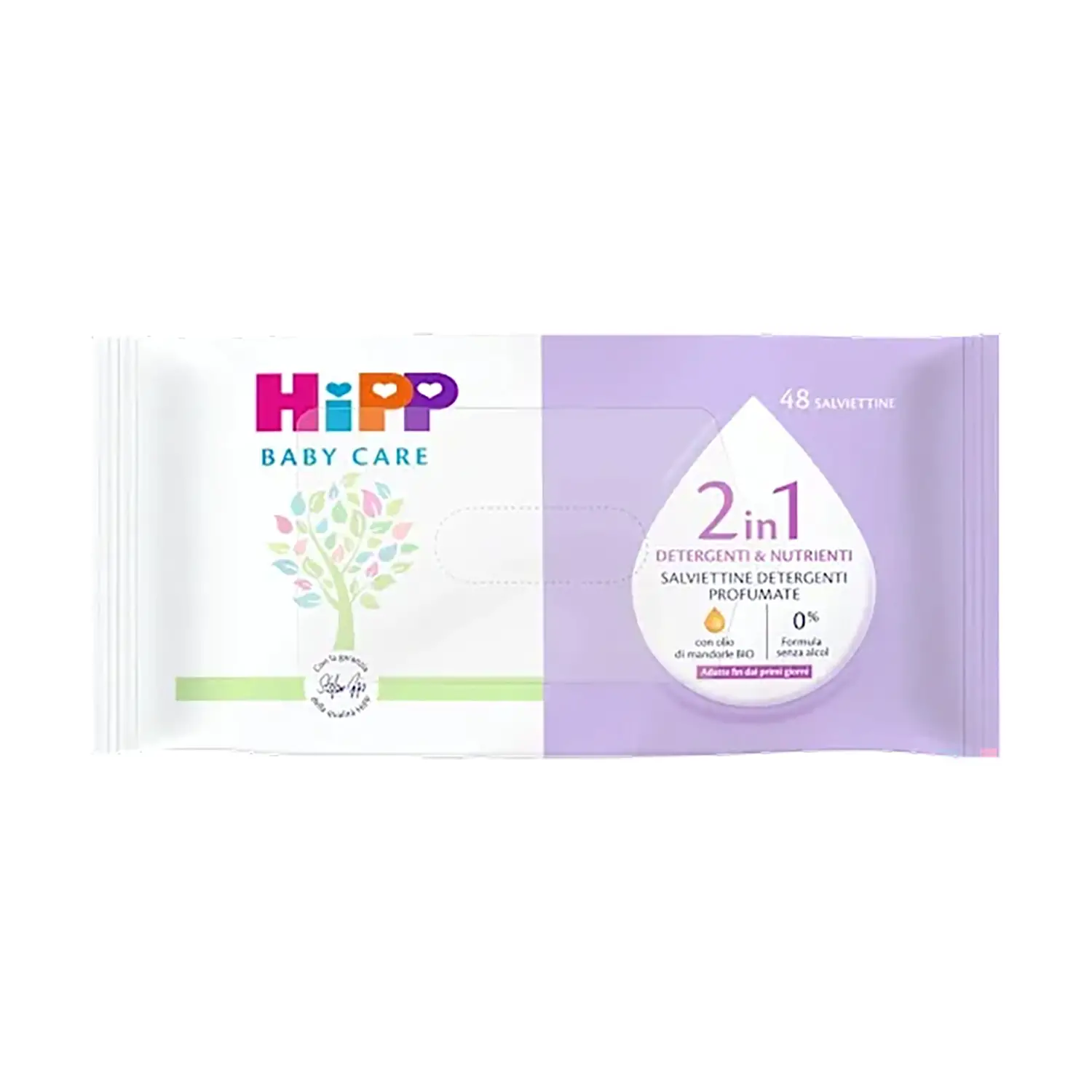 Hipp Baby Care Salviettine Delicate e Nutrienti 48 pezzi - pannolini e salviettine