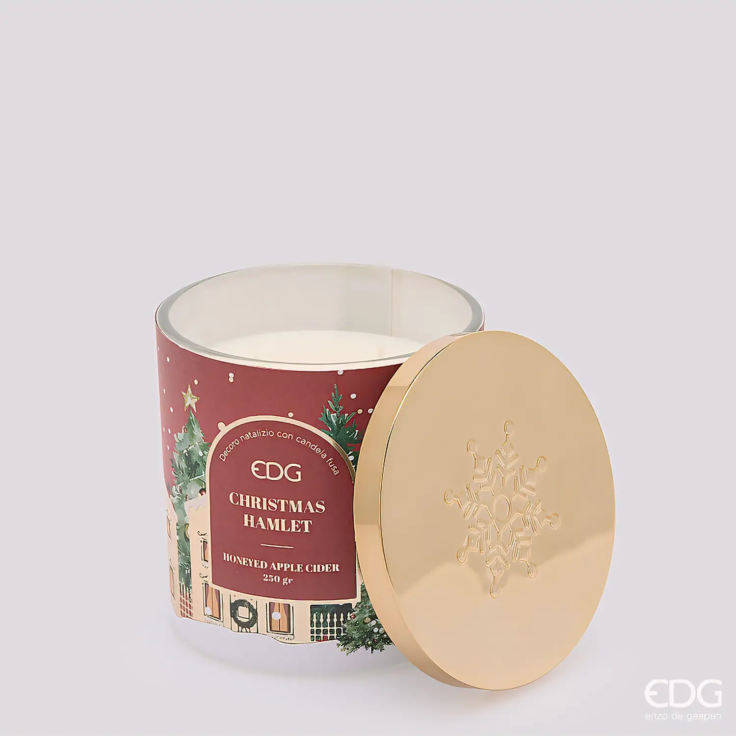 Candela Natalizia EDG Honeyed Apple Cider 10 cm - addobbi casa