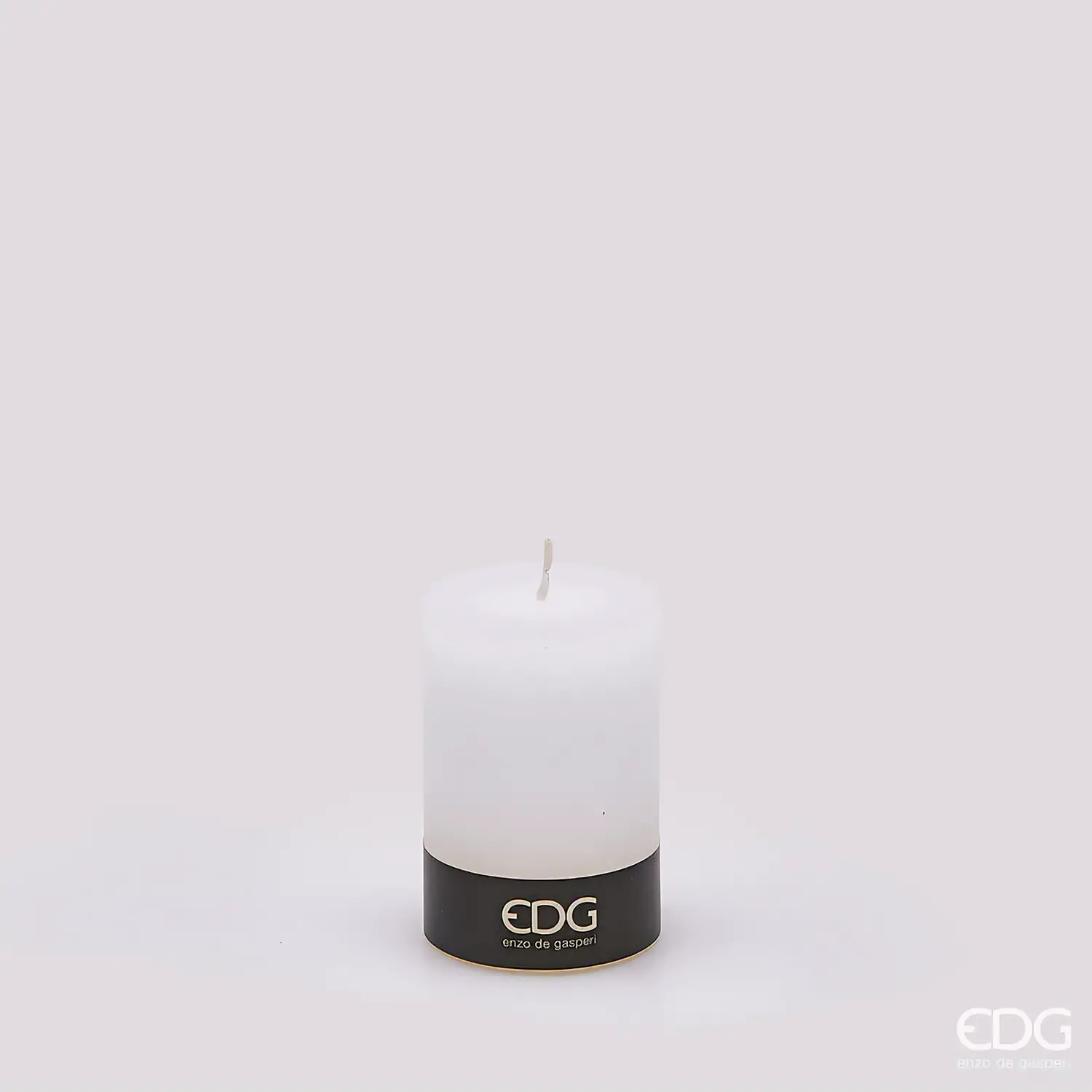 Candela Moccolo Rustic EDG Bianca H 7,5 cm - addobbi casa