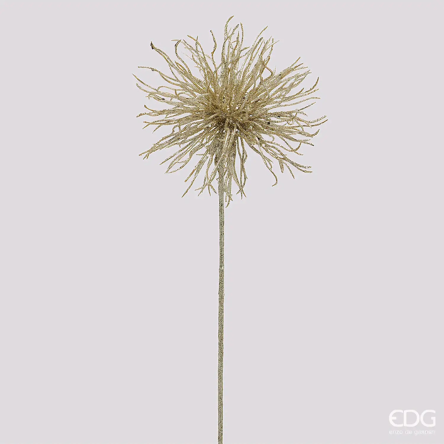 EDG Ramo Pompom Glitter Champagne H60 D18 cm - fiori e ghirlande