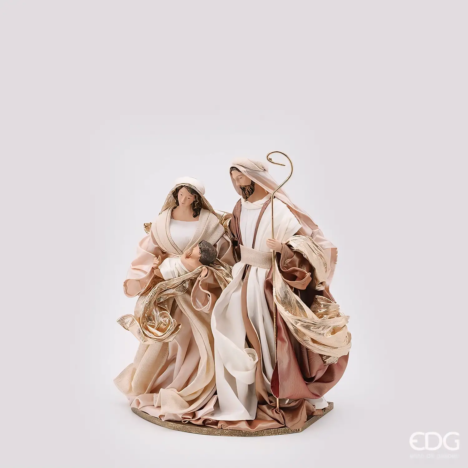 EDG Natività Lord con Base H25 cm Avorio Oro - presepi