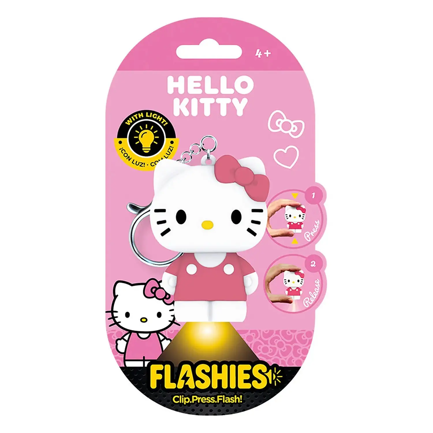Hello Kitty Flashies Portachiavi 3D con Torcia LED - gadget