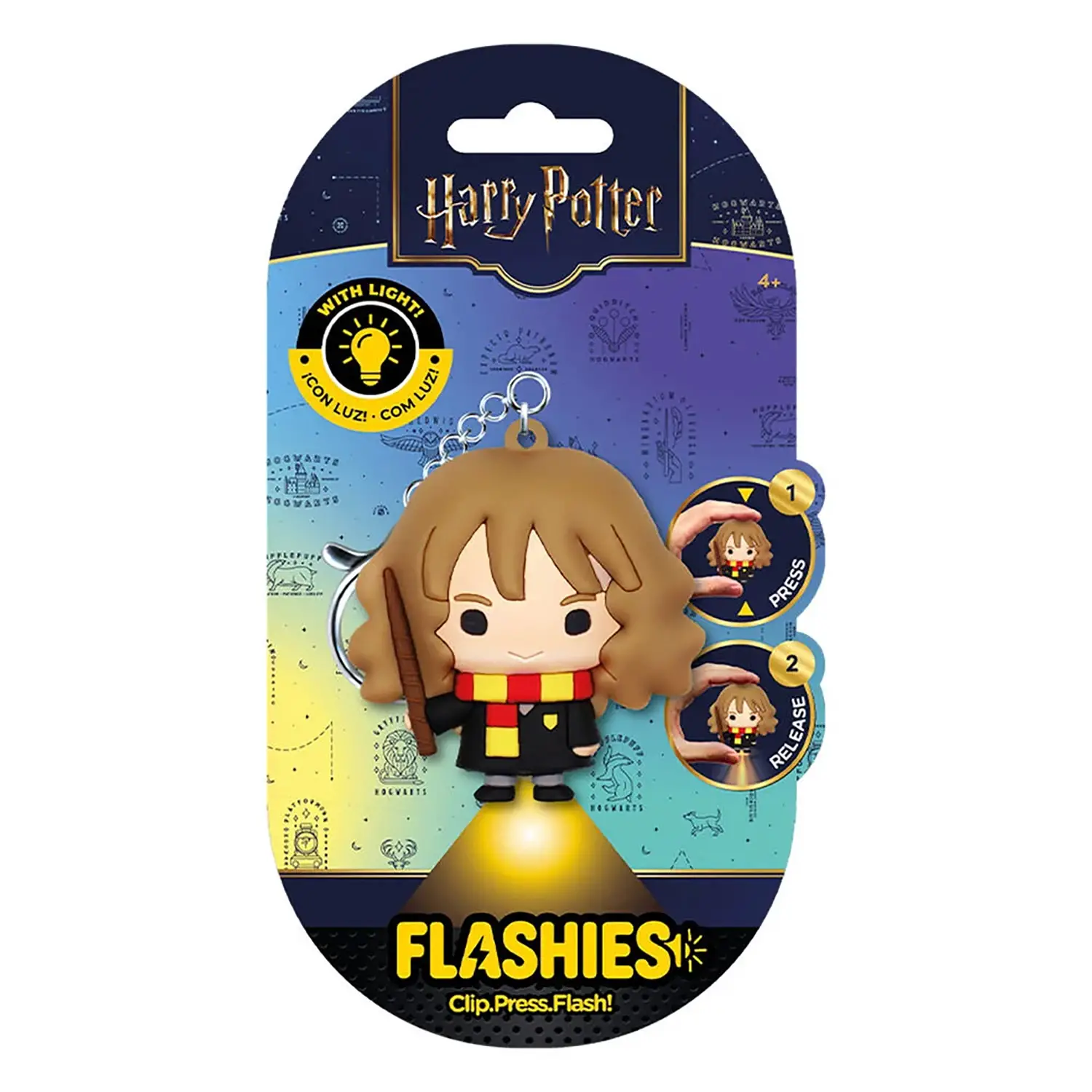 Harry Potter Portachiavi Hermione 3D con Torcia LED - gadget