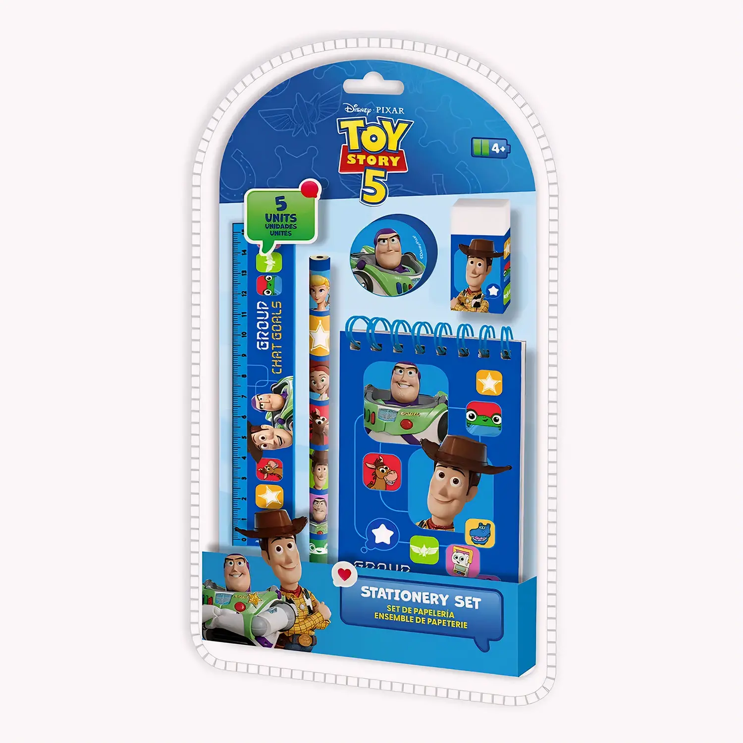 Disney Pixar Toy Story Set Cancelleria 5 Pezzi - cancelleria