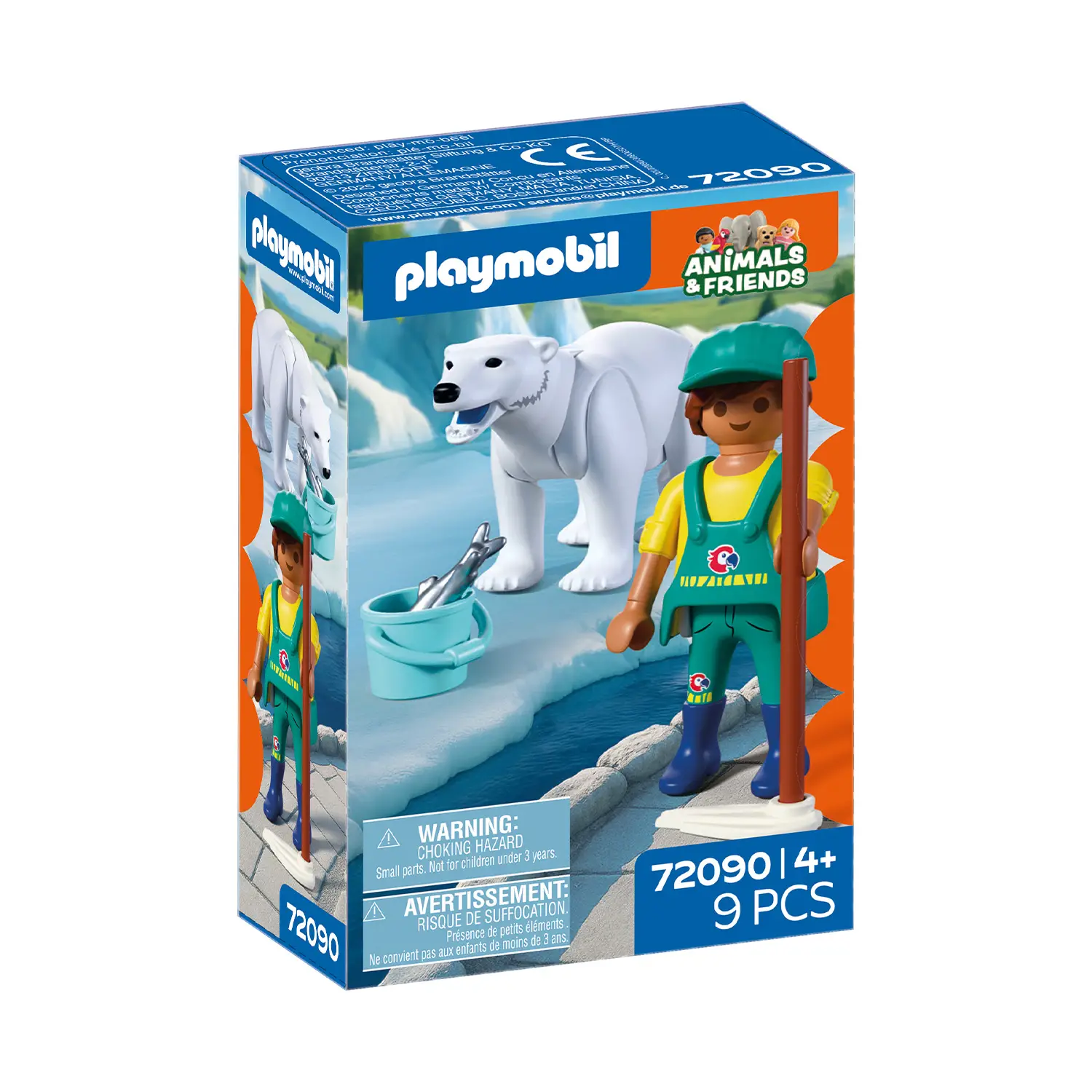 Playmobil 72090 Zoo Orso Polare e Guardiano con Accessori - playmobil