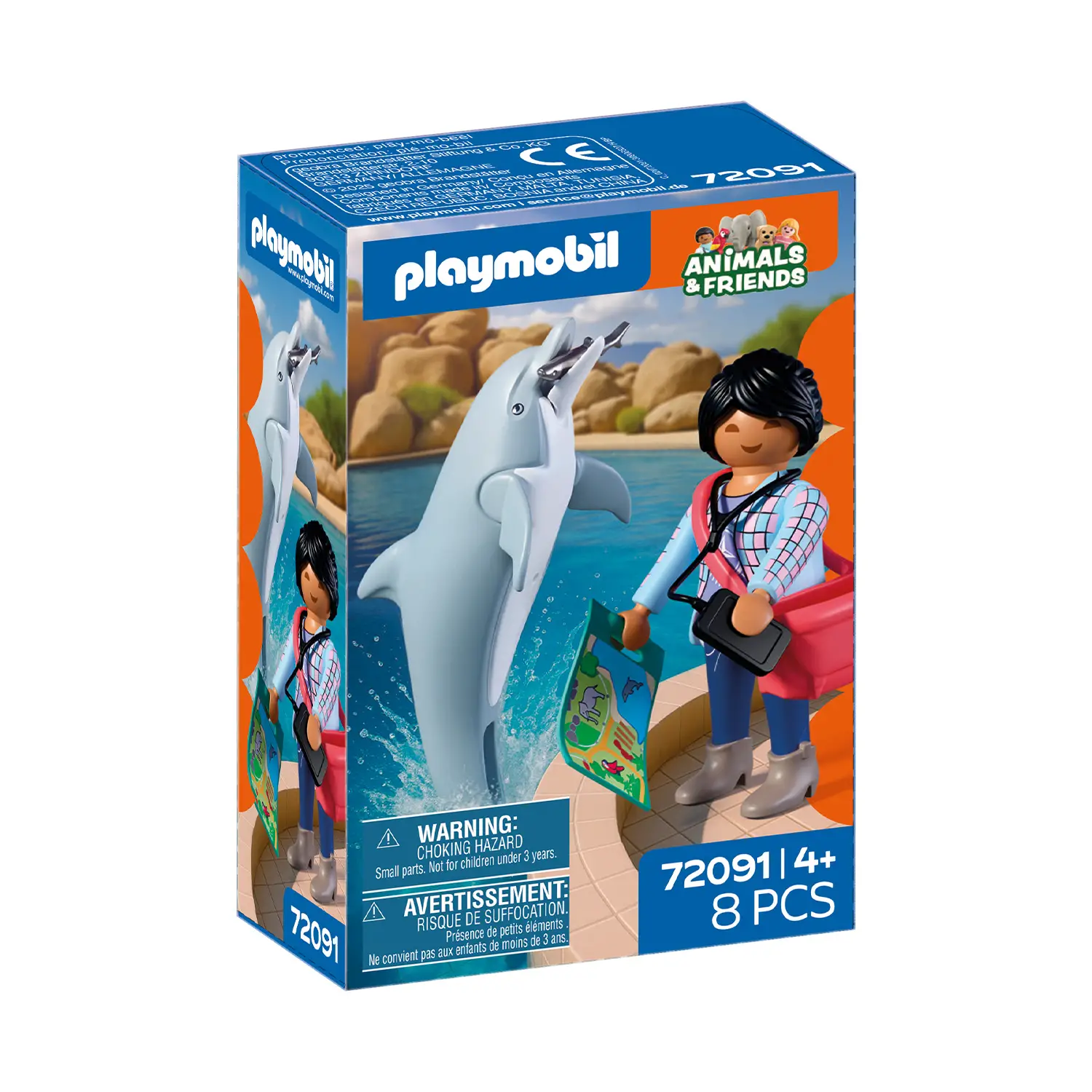 Playmobil 72091 Zoo Delfino e Visitatore con Accessori - playmobil