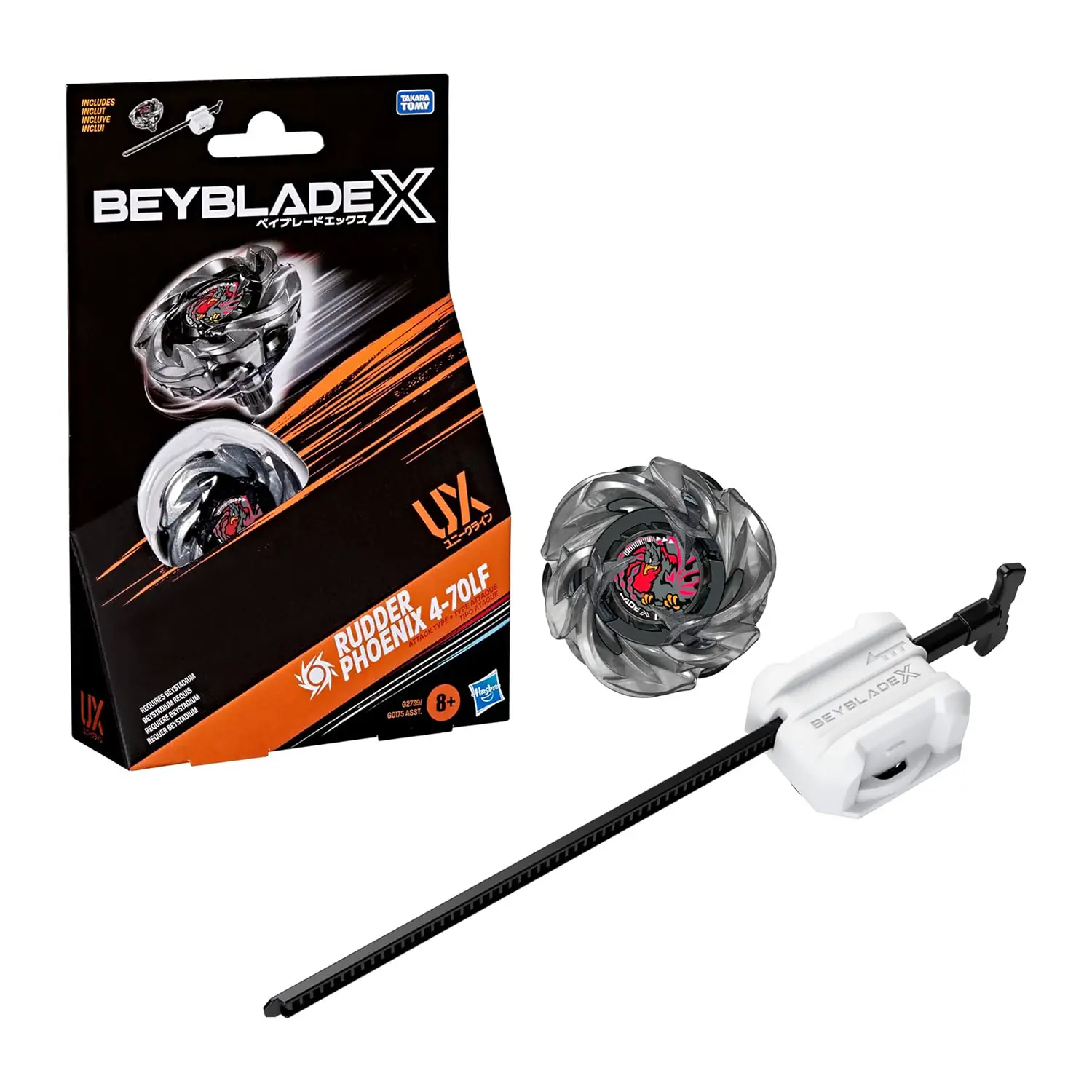 Beyblade X Starter Pack Top Rudder Phoenix 4-70LF - action figures ed accessori