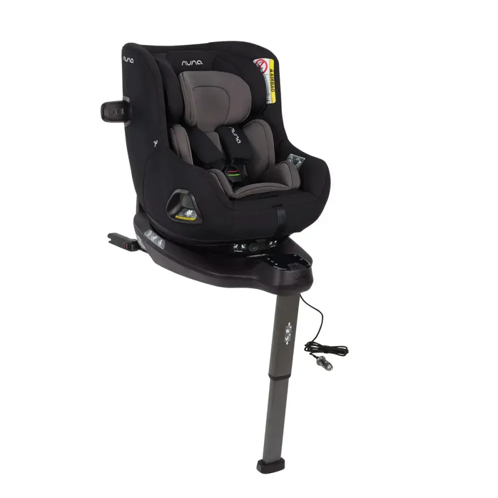Nuna RELX Wind Seggiolino Auto Girevole Evolutivo 0-4 Anni Caviar - bambini 40-105 cm (0-4 anni)