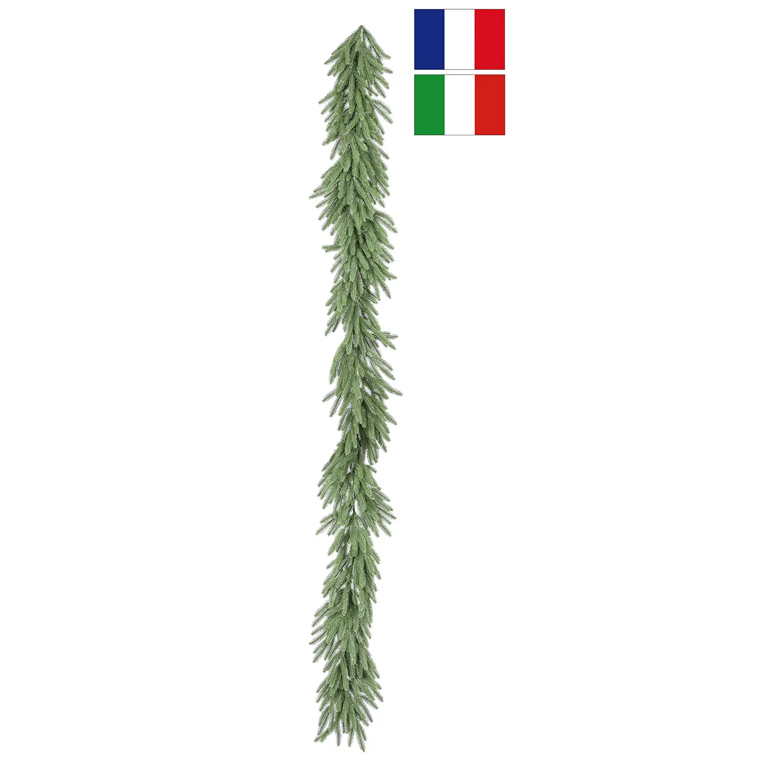 Boa Natalizia Tirolo 270 cm Bizzotto Verde con Aghi in PE - schiaccianoci