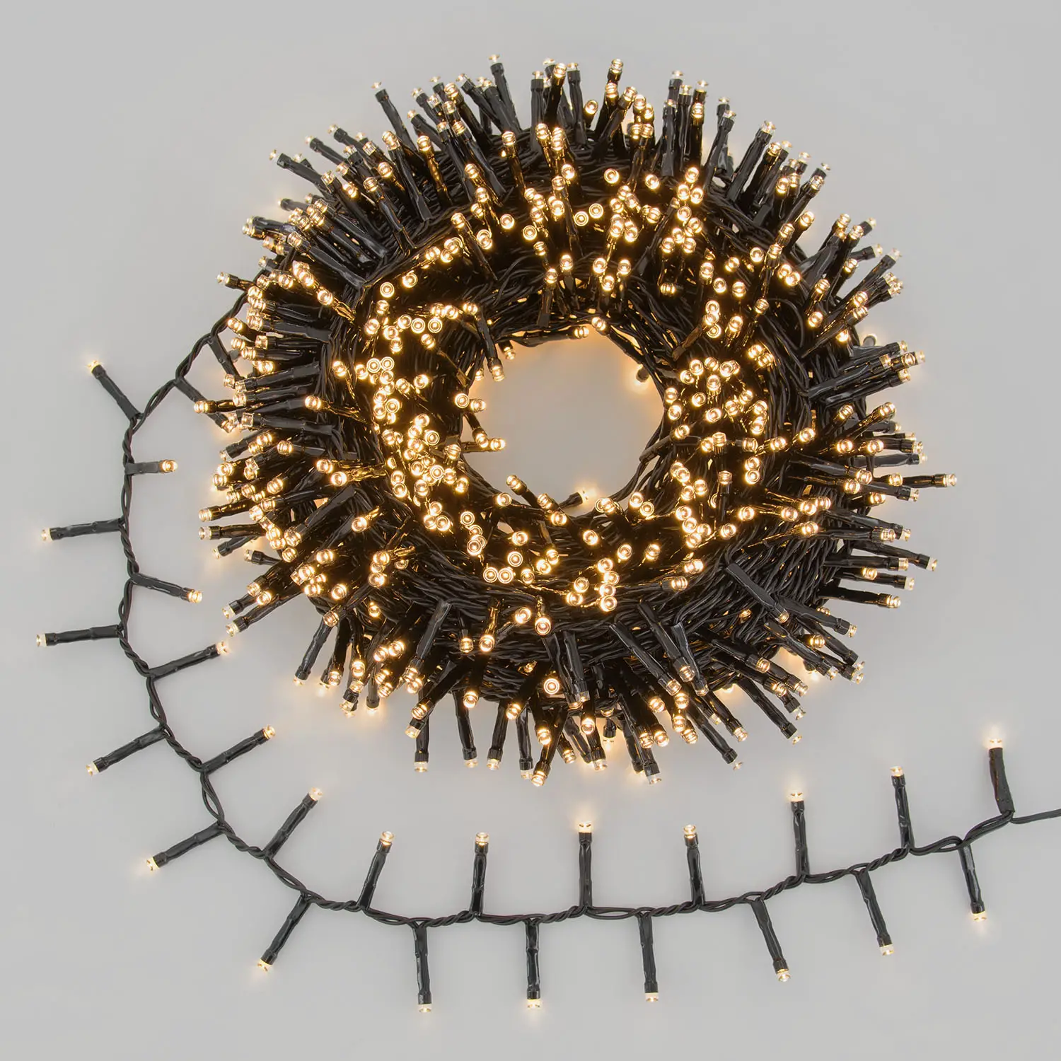 Catena Luminosa Natalizia Musicale PIR 40 m con 2000 LED Bianco Caldo - luci