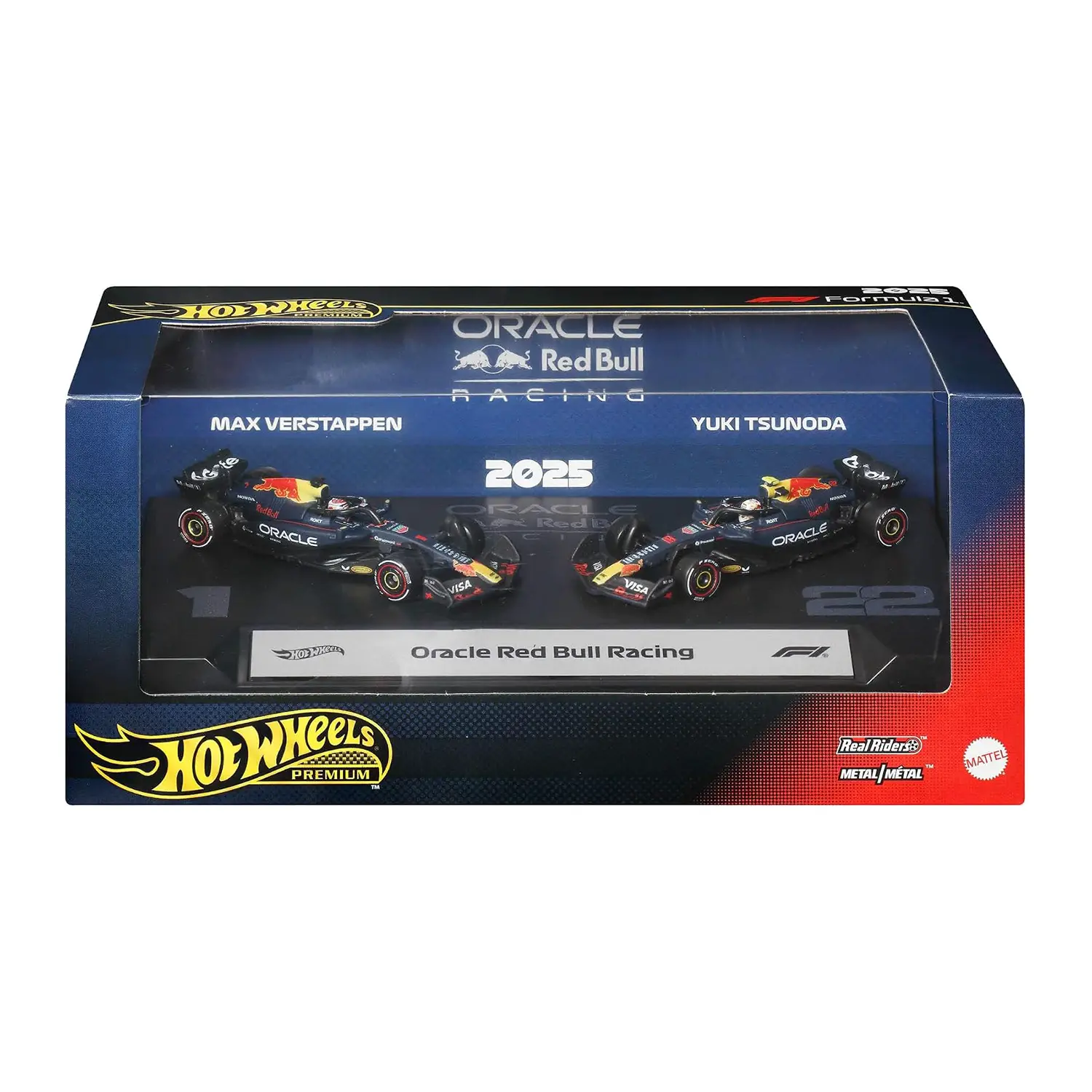 Hot Wheels Oracle Red Bull Racing F1 2-Pack JMM95 - modellini