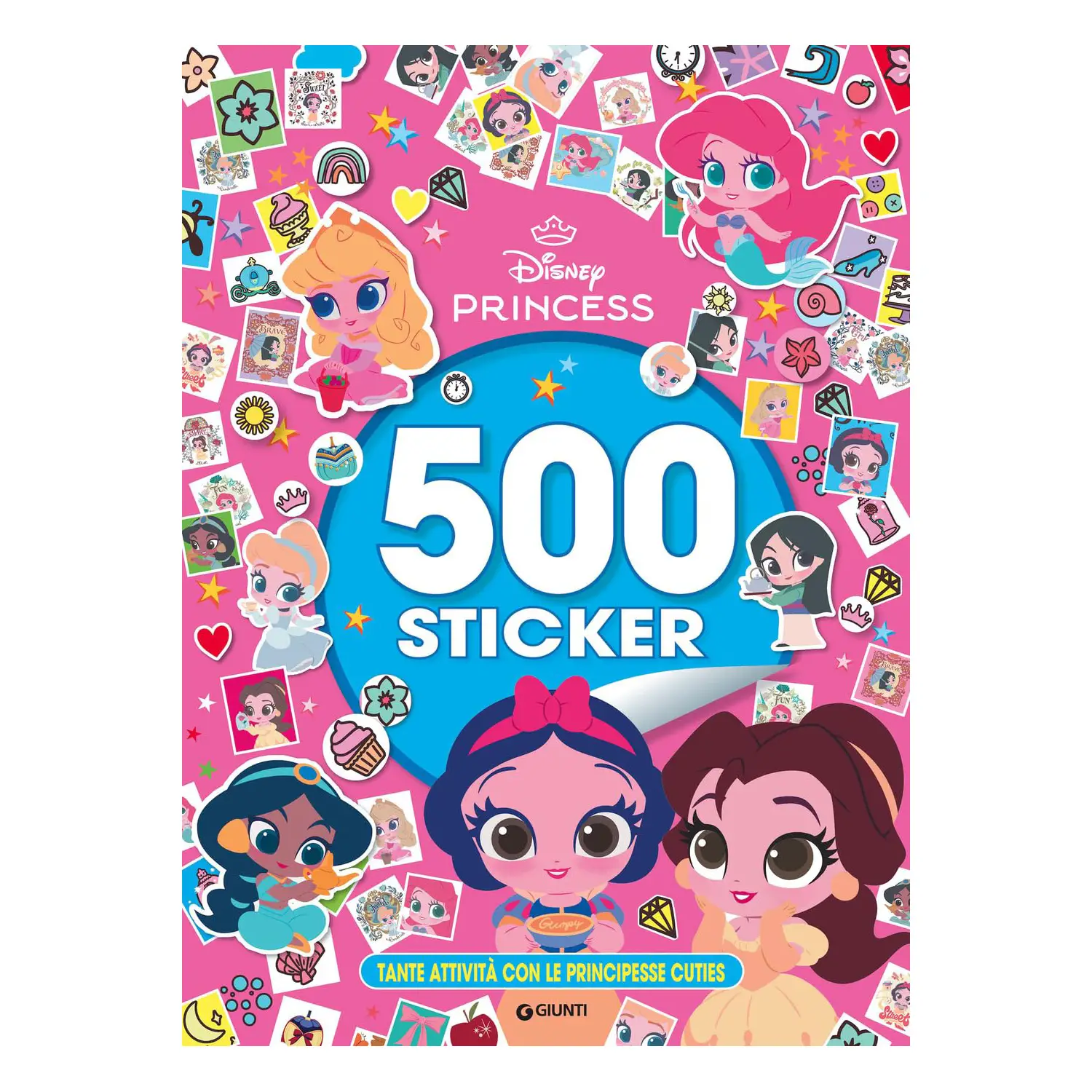 Principesse Cuties - Libro con 500 Sticker - Prima biblioteca