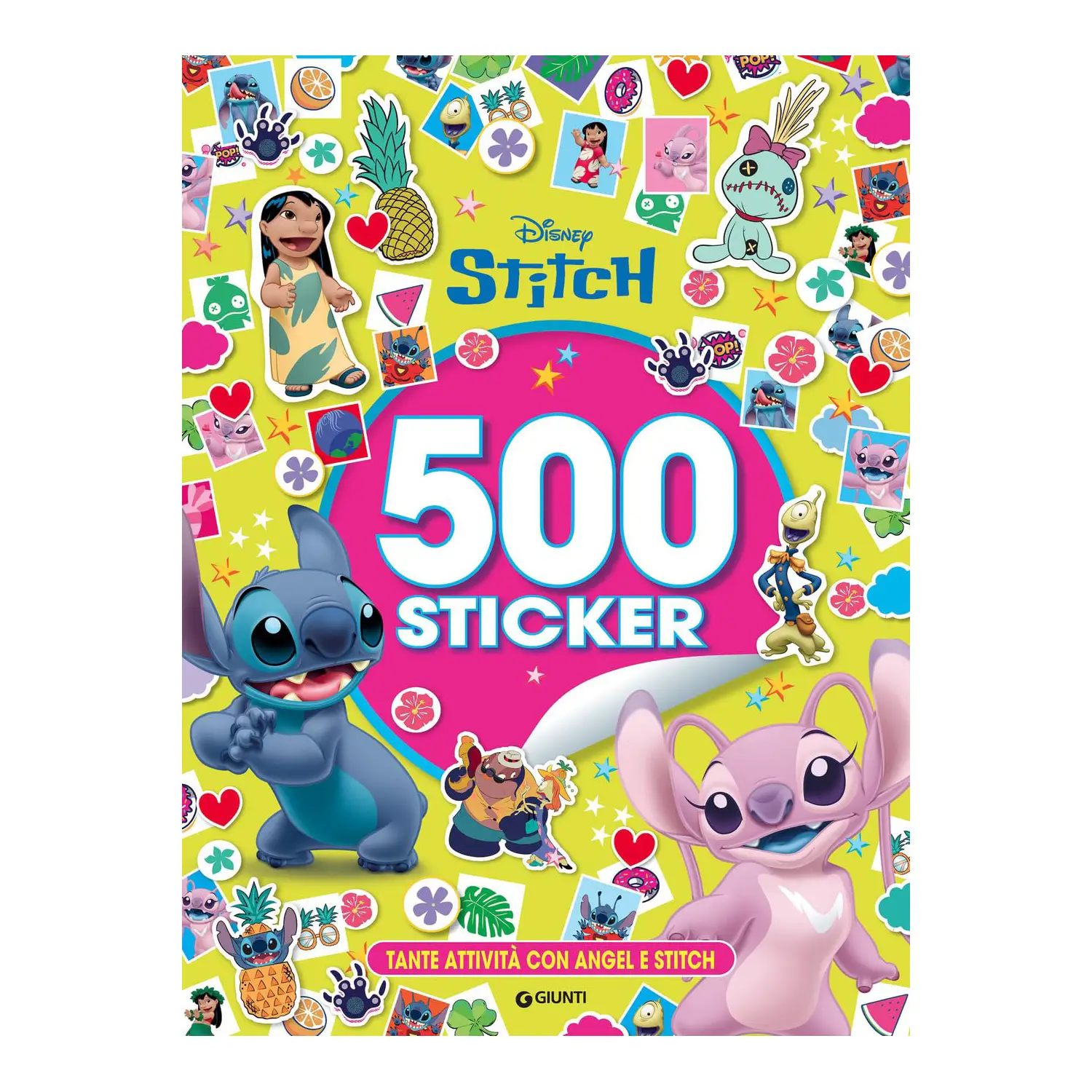 Angel e Stitch - Libro con 500 Sticker - Prima biblioteca