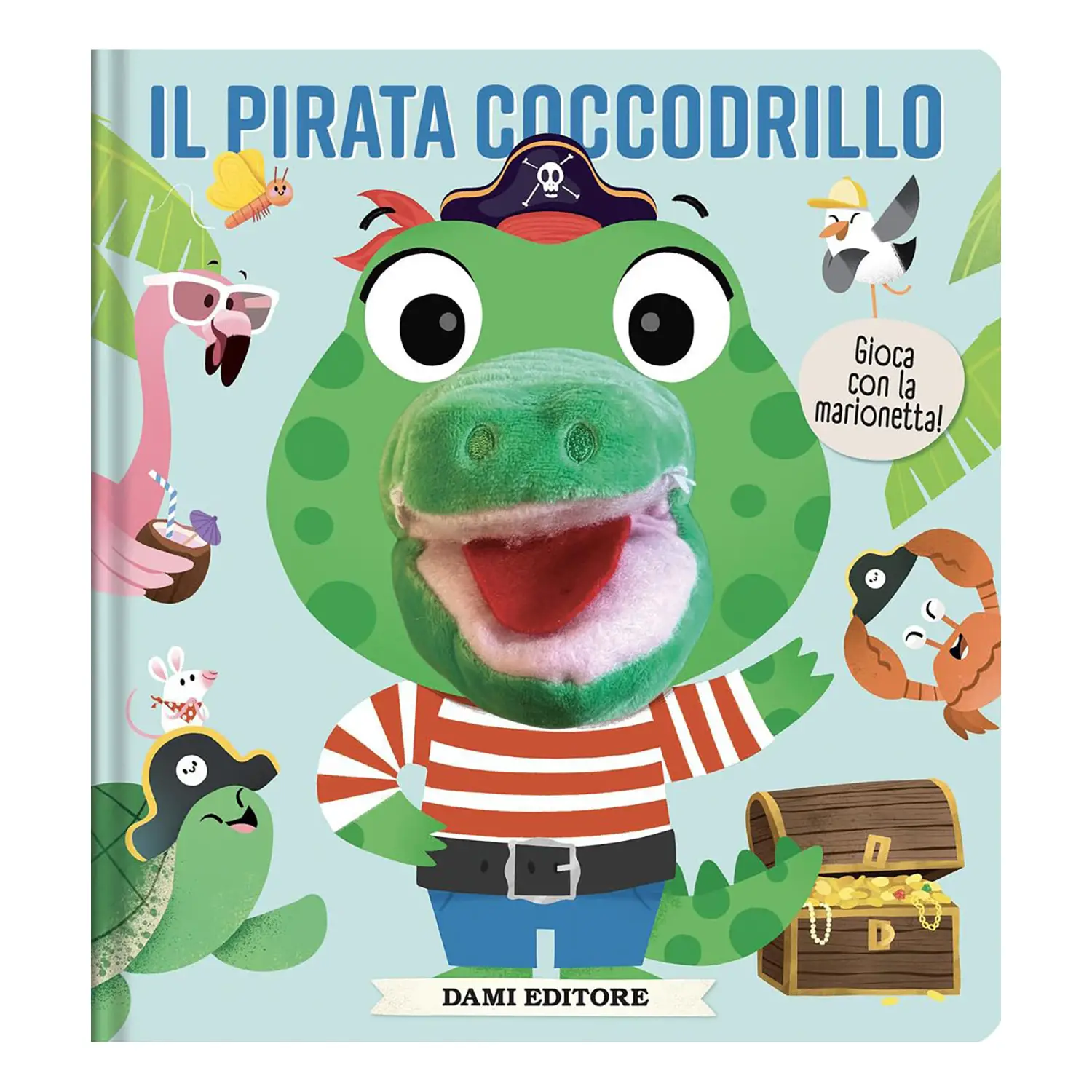 Libro Puppet con Burattino - Il Pirata Coccodrillo - Prima biblioteca
