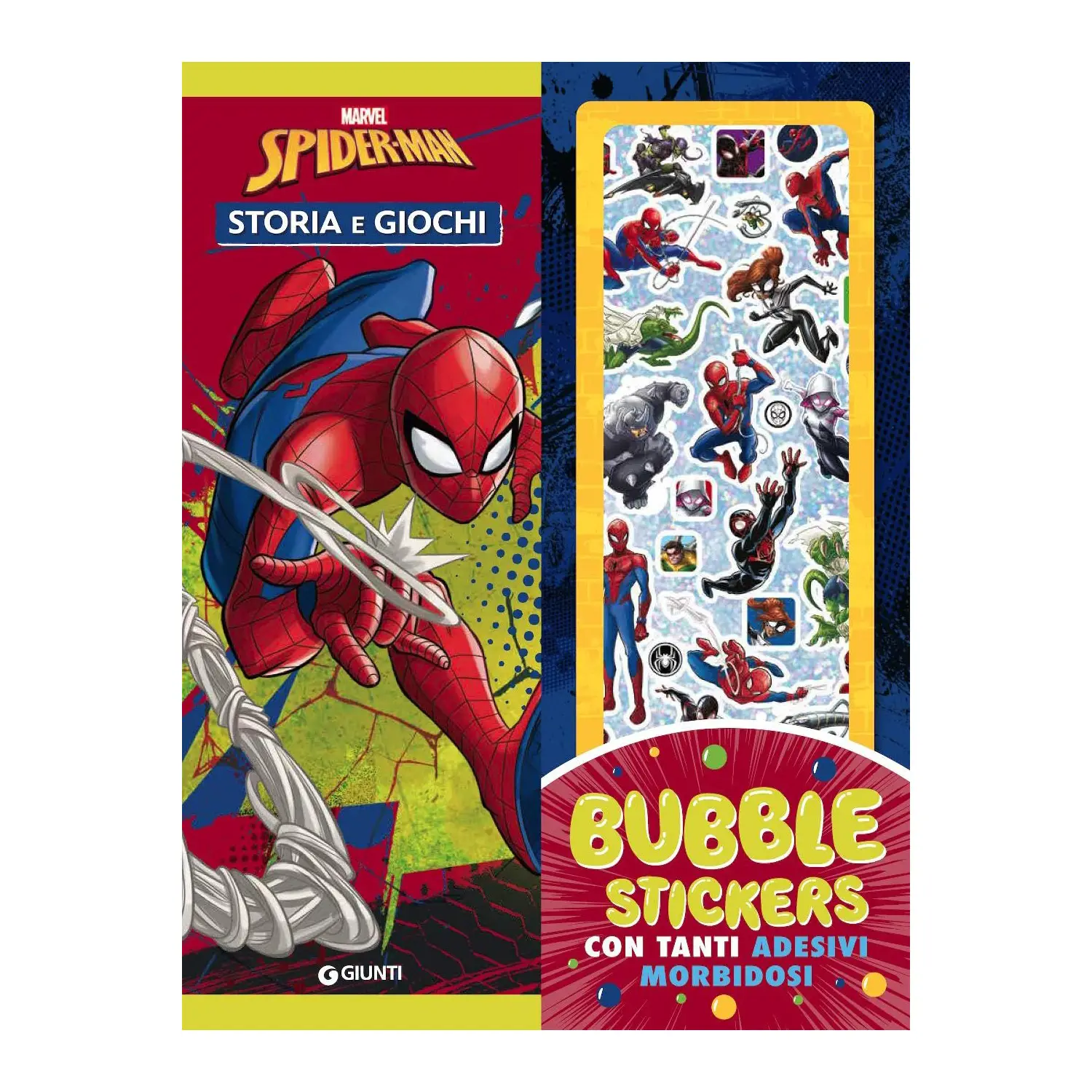 Libro con Bubble Stickers - Spider-Man - Prima biblioteca