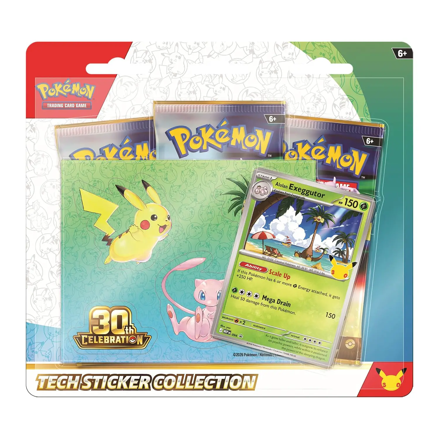 Pokemon 30° Anniversario - Collezione Con Adesivi Exeggutor - giochi di società