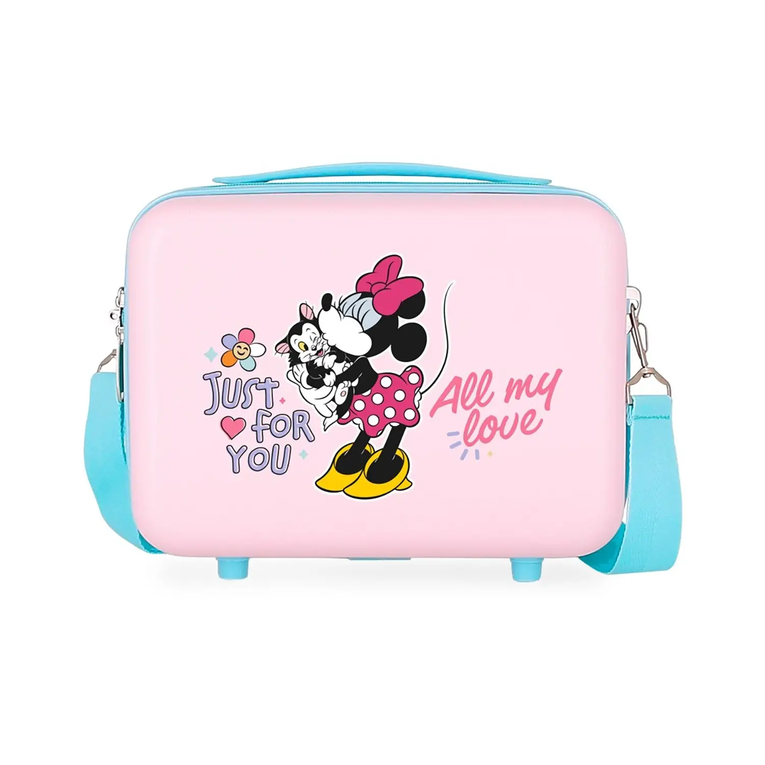 Beauty case ABS Minnie All My Love Rosa-Turchese Disney - valige e borse da viaggio