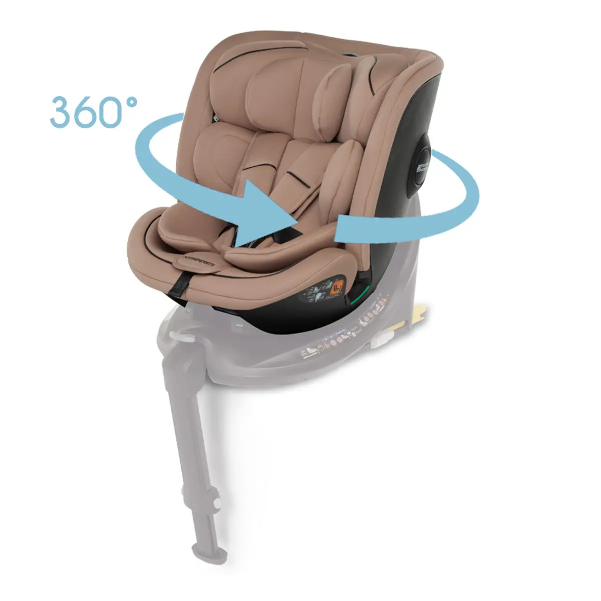 Foppapedretti seggiolino Auto Disk Grow i-Size Gold - bambini 40-150 cm (0-12 anni)