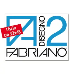 Album da Disegno Fabriano F2 Carta Liscia, 12 fogli 33x48 cm