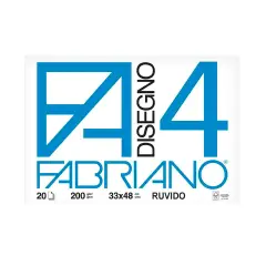 Album da Disegno Fabriano F4 Ruvido 33x48 cm – Carta Ruvida Professionale