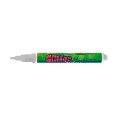 Pennarello per Tessuti - Punta 3 mm - Argento Glitter | Marker Permanente per Stoffa
